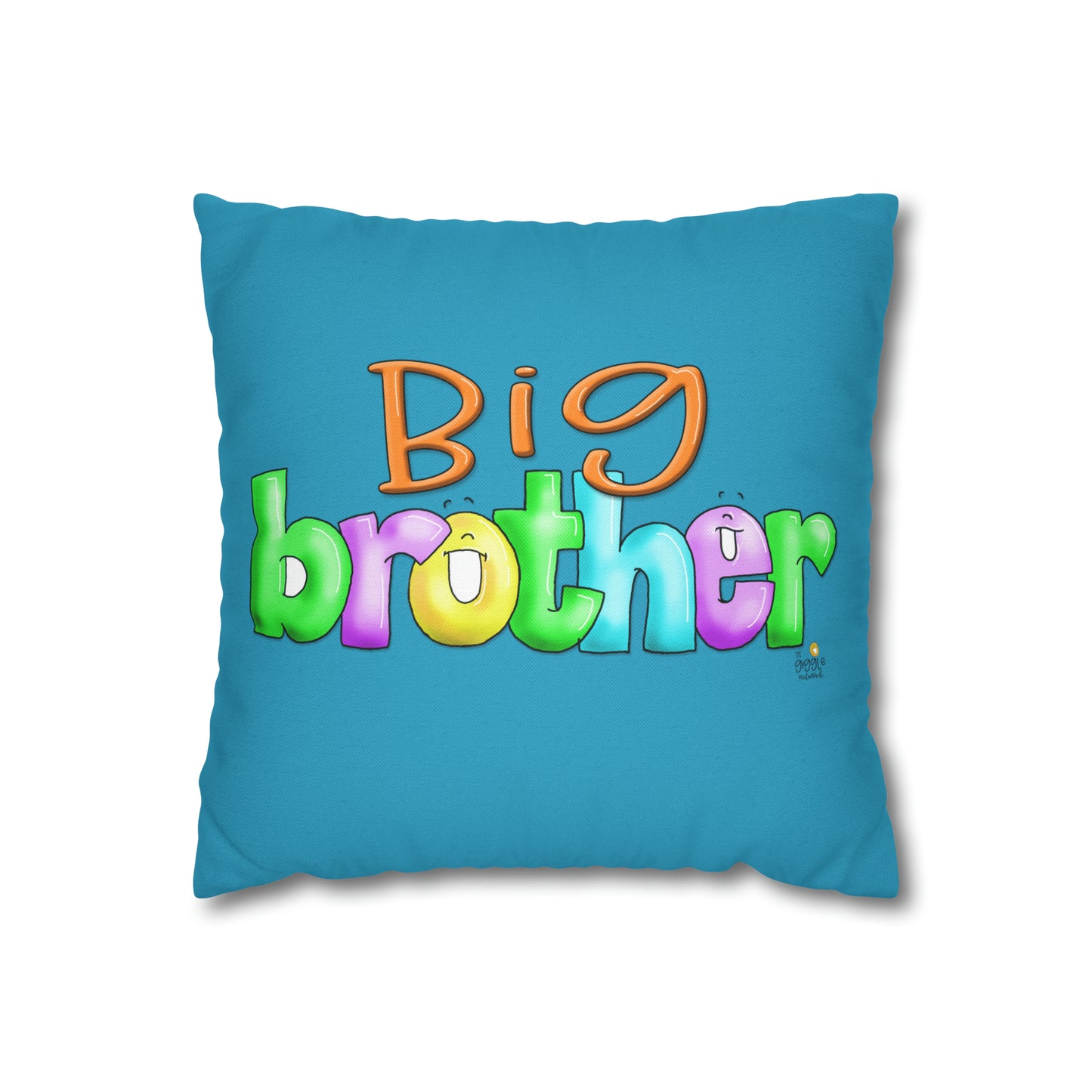 Big Brother Square Pillow Case by The Giggle Network, Pillow Case, Big Brother Git , new baby gift