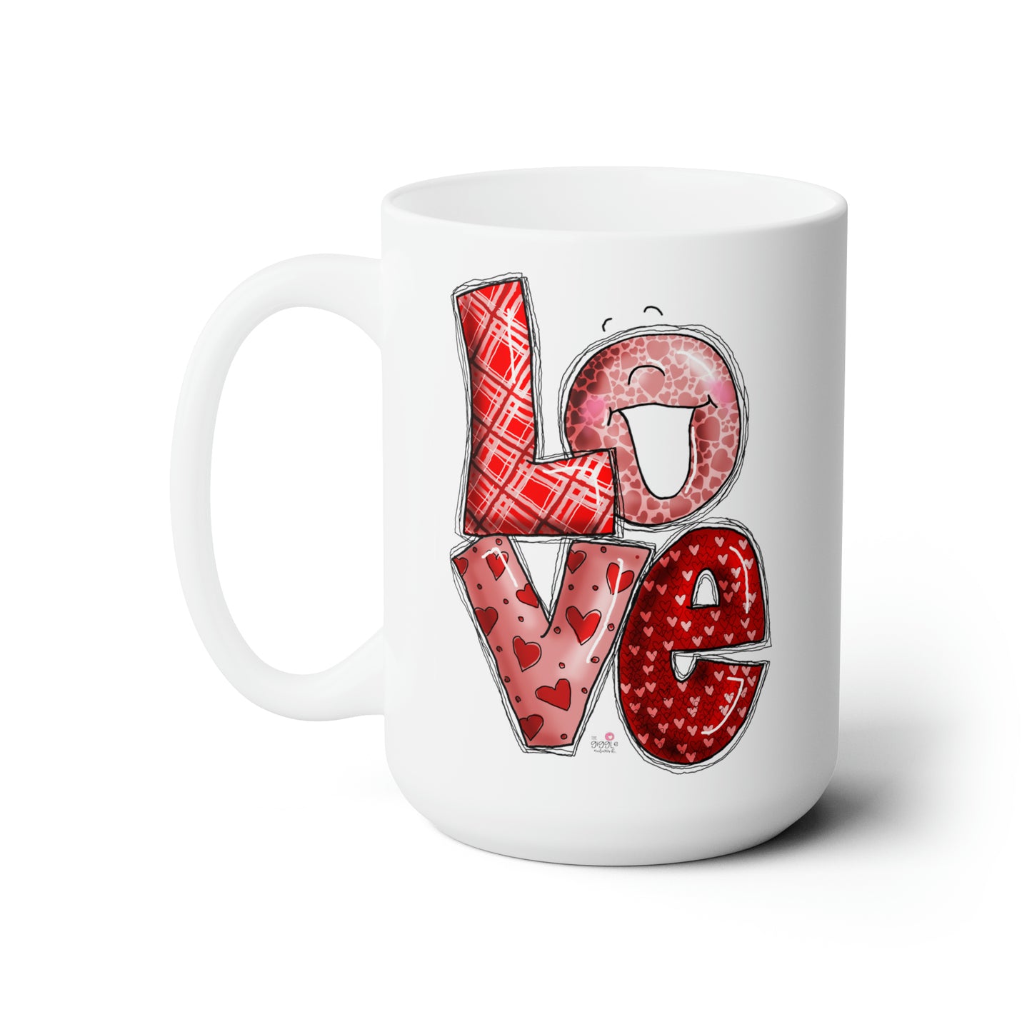 Love by the Giggle Network Ceramic Mug 15oz