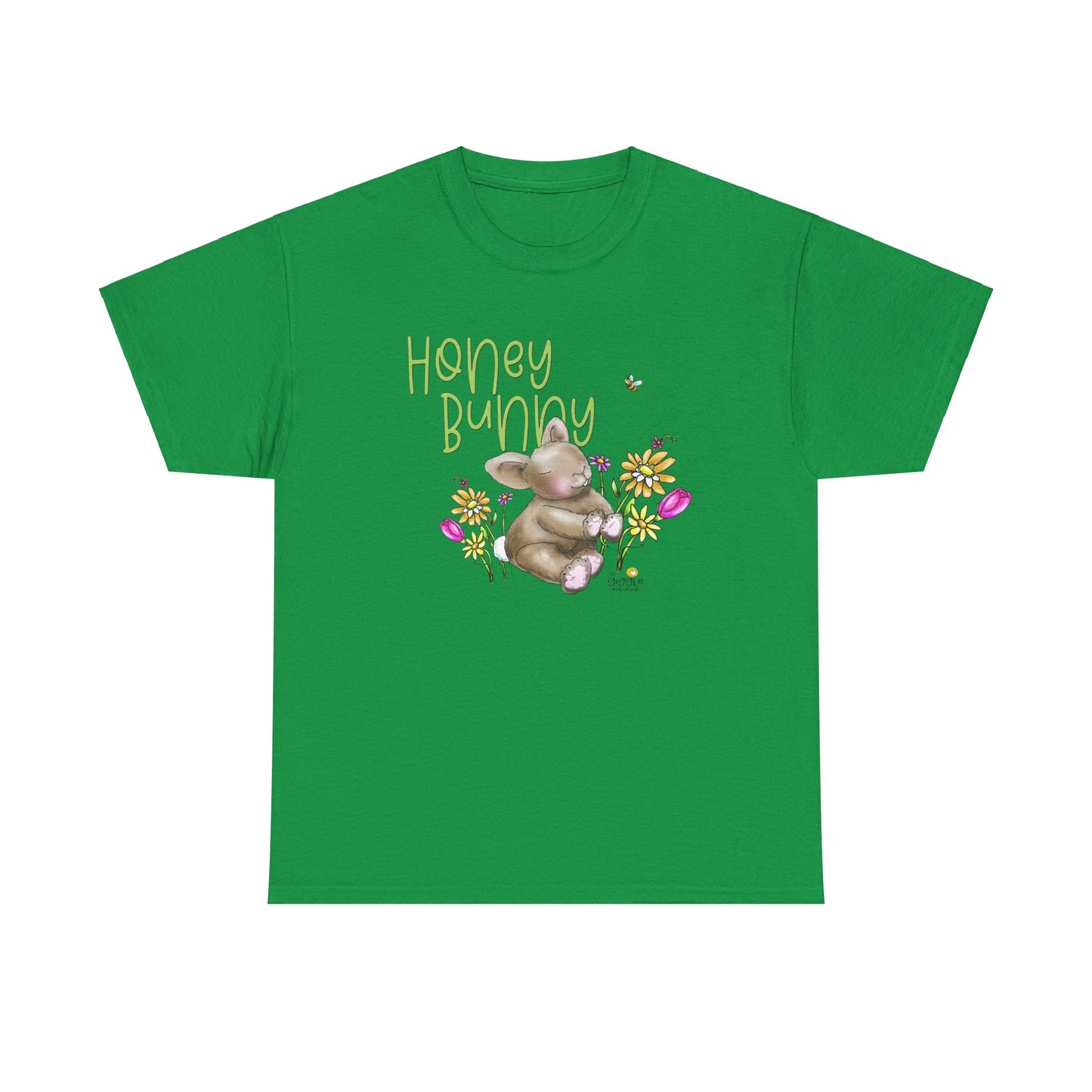Honey Bunny by The Giggle Network, Spring Tshirt, Bunny shirt, Springtime designs, flowers tshirt by the GIggle Network