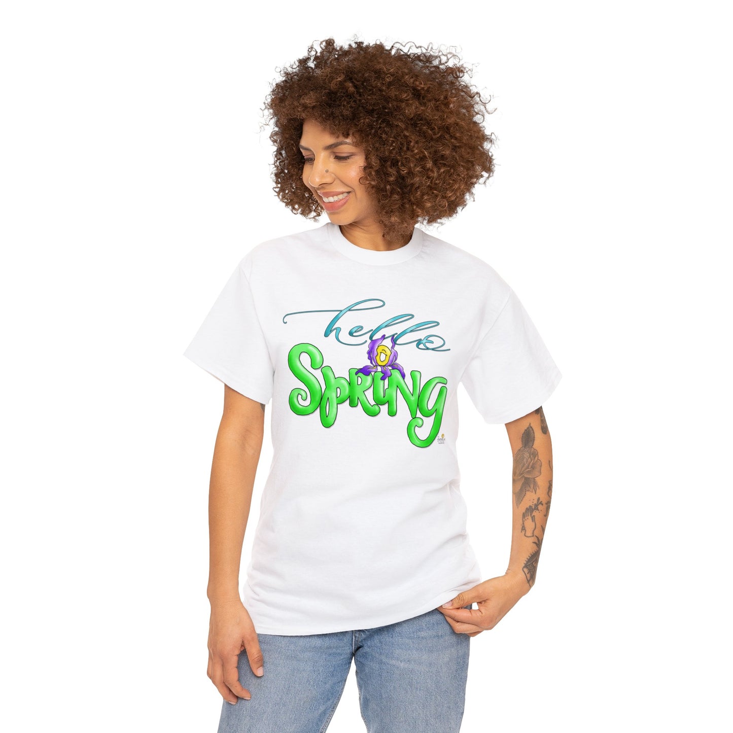 Hello Spring by The Giggle Network, Nurse tshirt, Springtime tshirt, T Shirt for spring, Hello SPring Tshirt