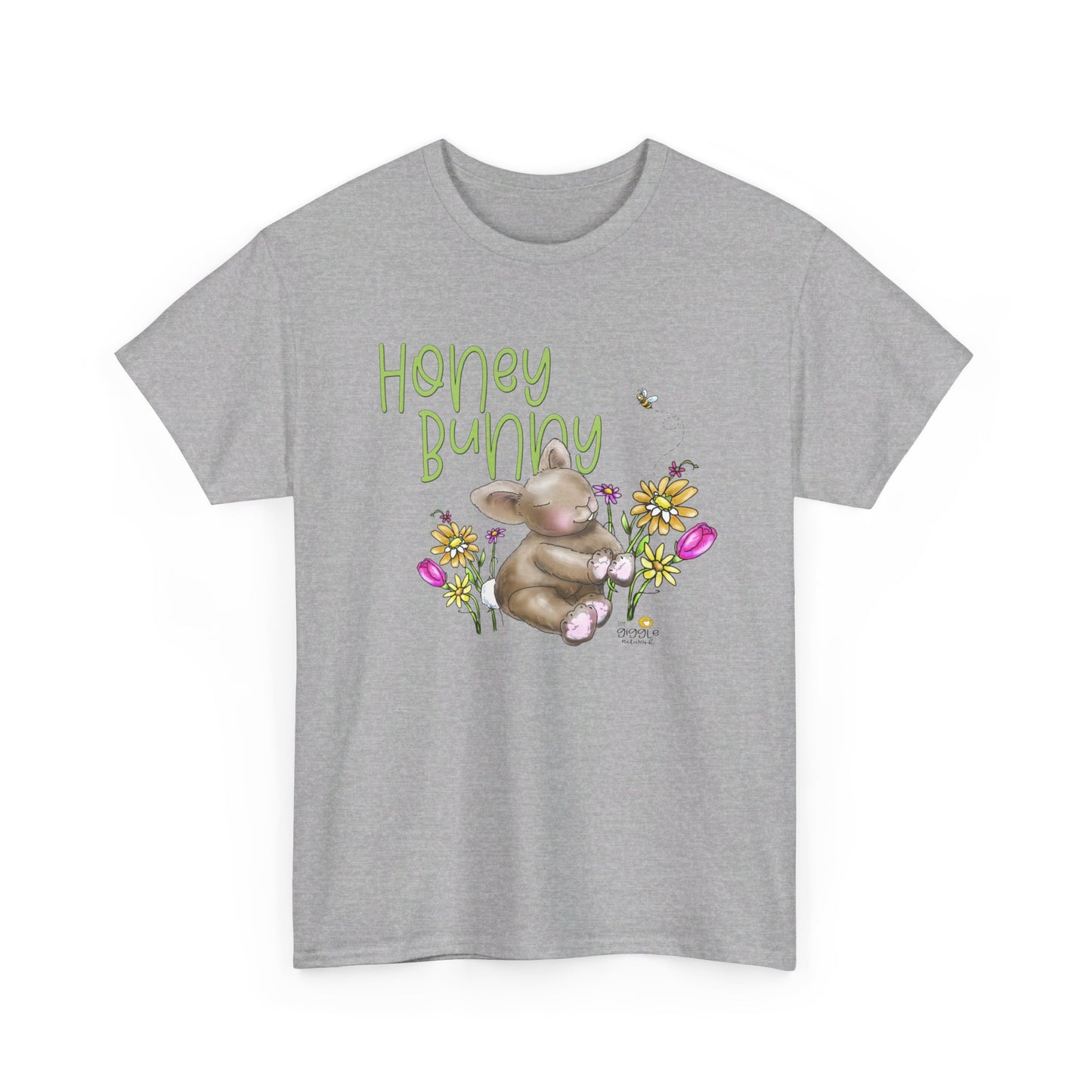 Honey Bunny by The Giggle Network, Spring Tshirt, Bunny shirt, Springtime designs, flowers tshirt by the GIggle Network