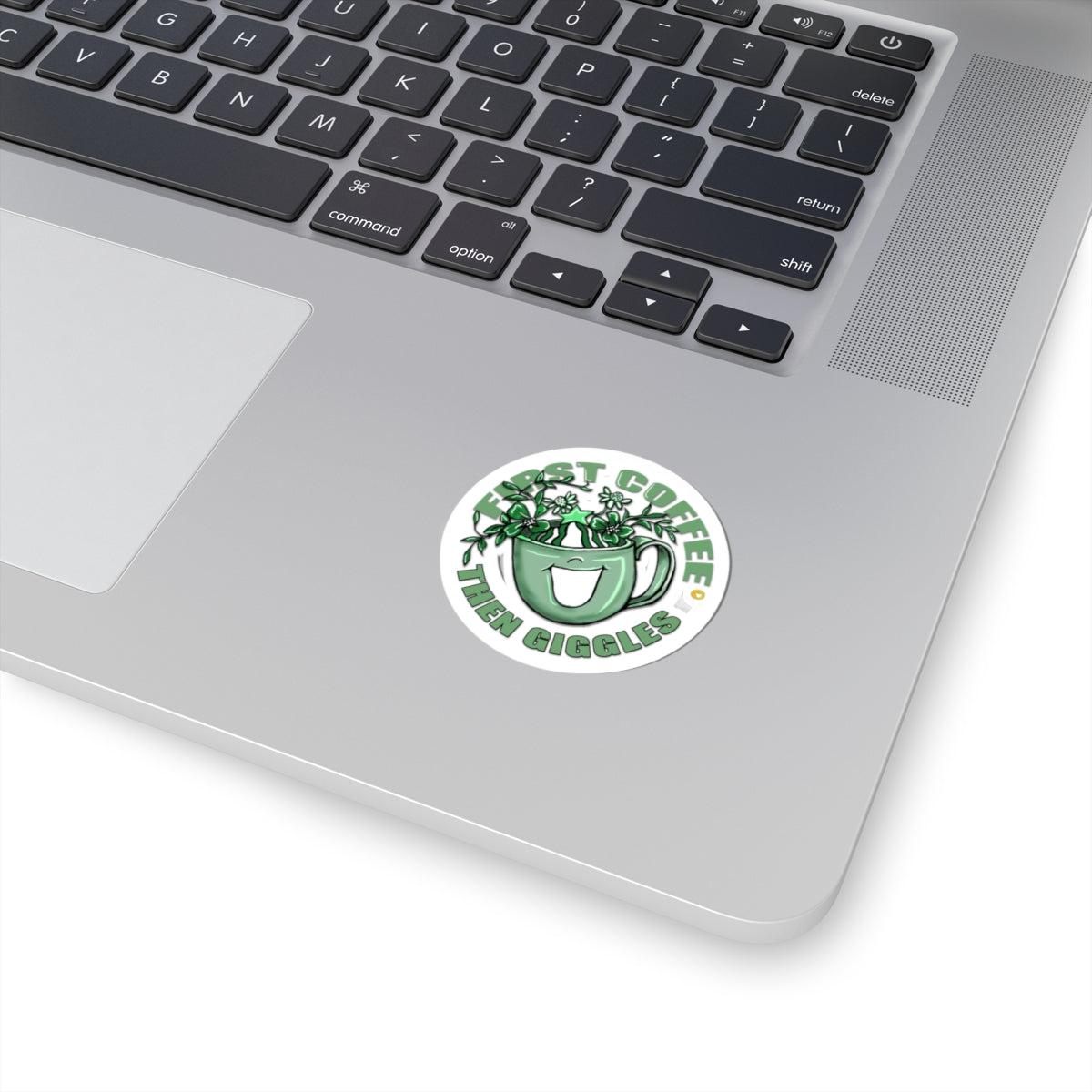 First Coffee Then Giggles Sticker by The Giggle Network (TM)