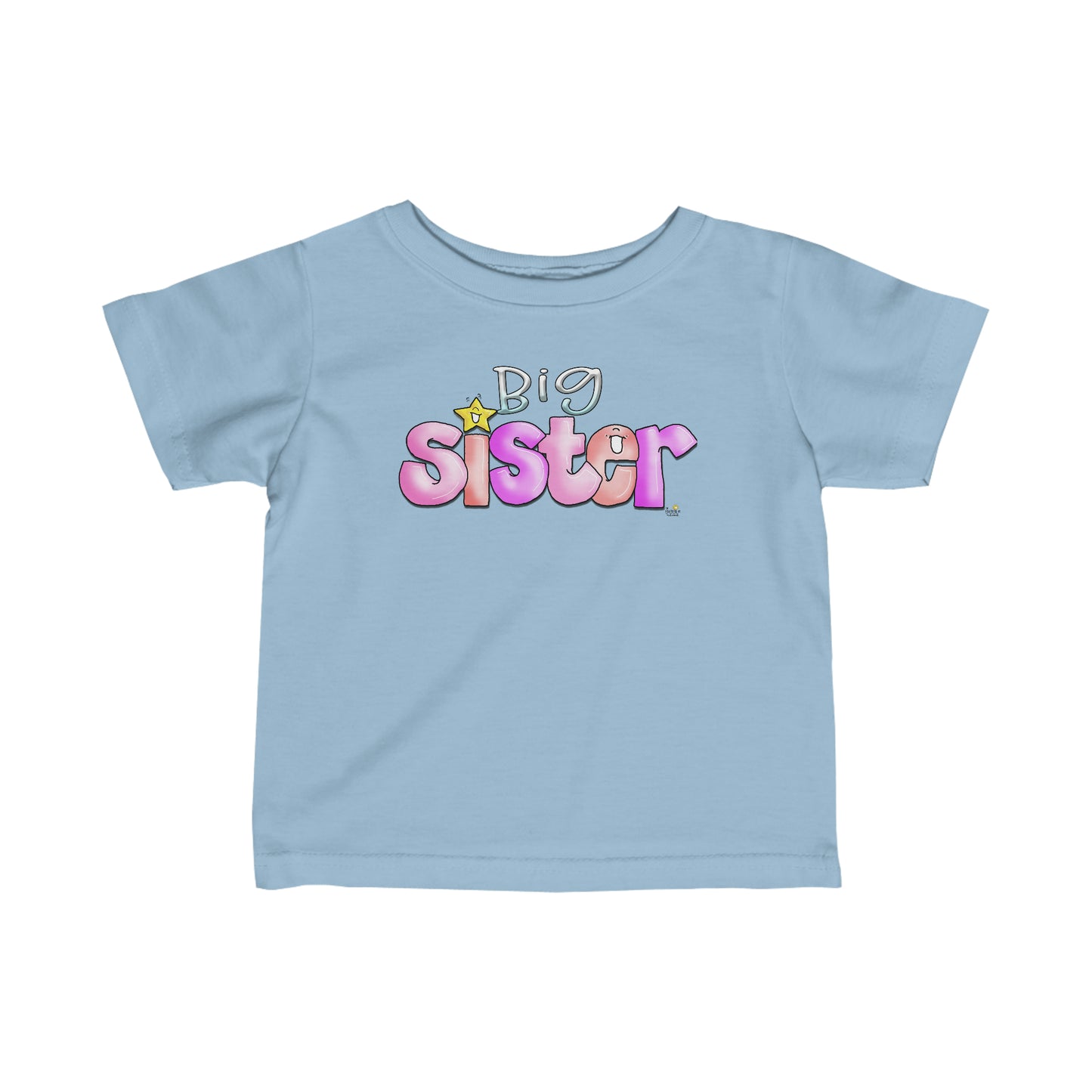 Big Sister tshirt for toddlers ( 6 - 24m) by The Giggle Network, Big Sister t shirt, Big Sister gift, toddler gift, New baby gift