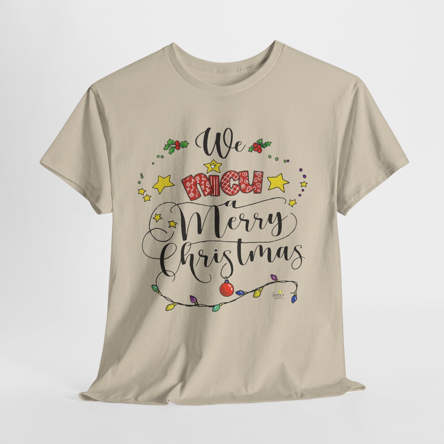 We NICU a Merry Christmas Tshirt by The Giggle Network