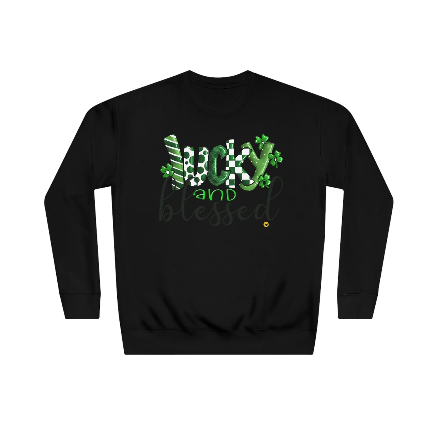 Lucky and Blessed by The Giggle Network, St Patricks Day Day Sweatshirt, March Gift