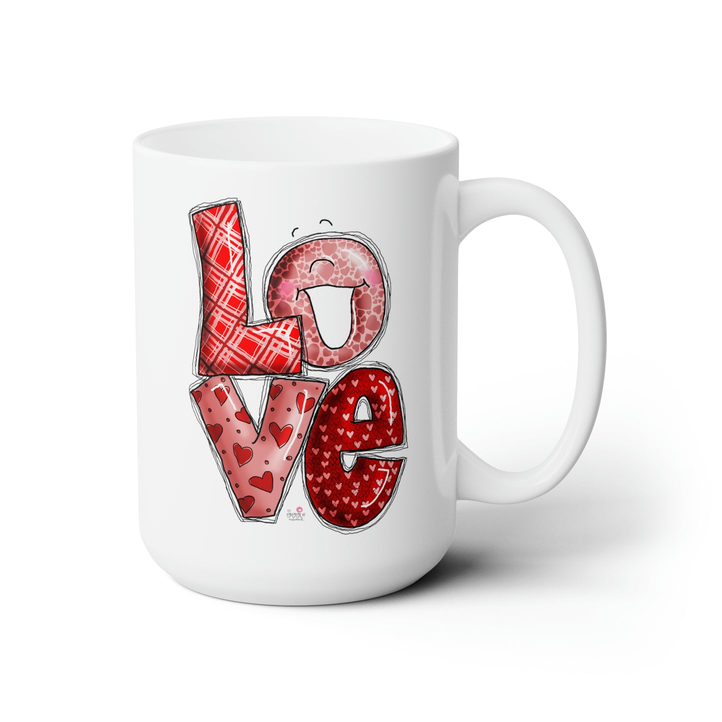Love by the Giggle Network Ceramic Mug 15oz