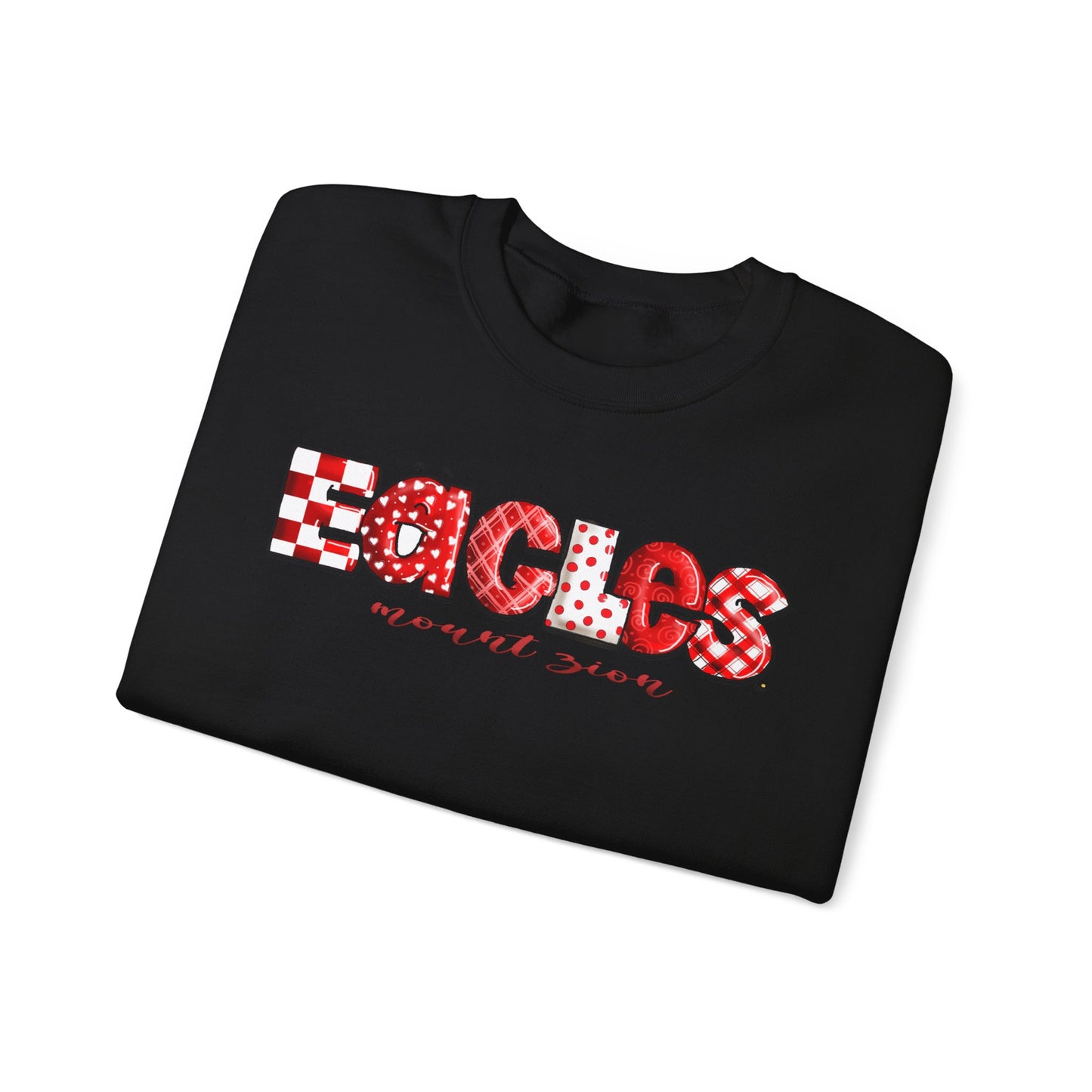 Eagels Multi-print Crewneck Sweatshirt by The Giggle Network