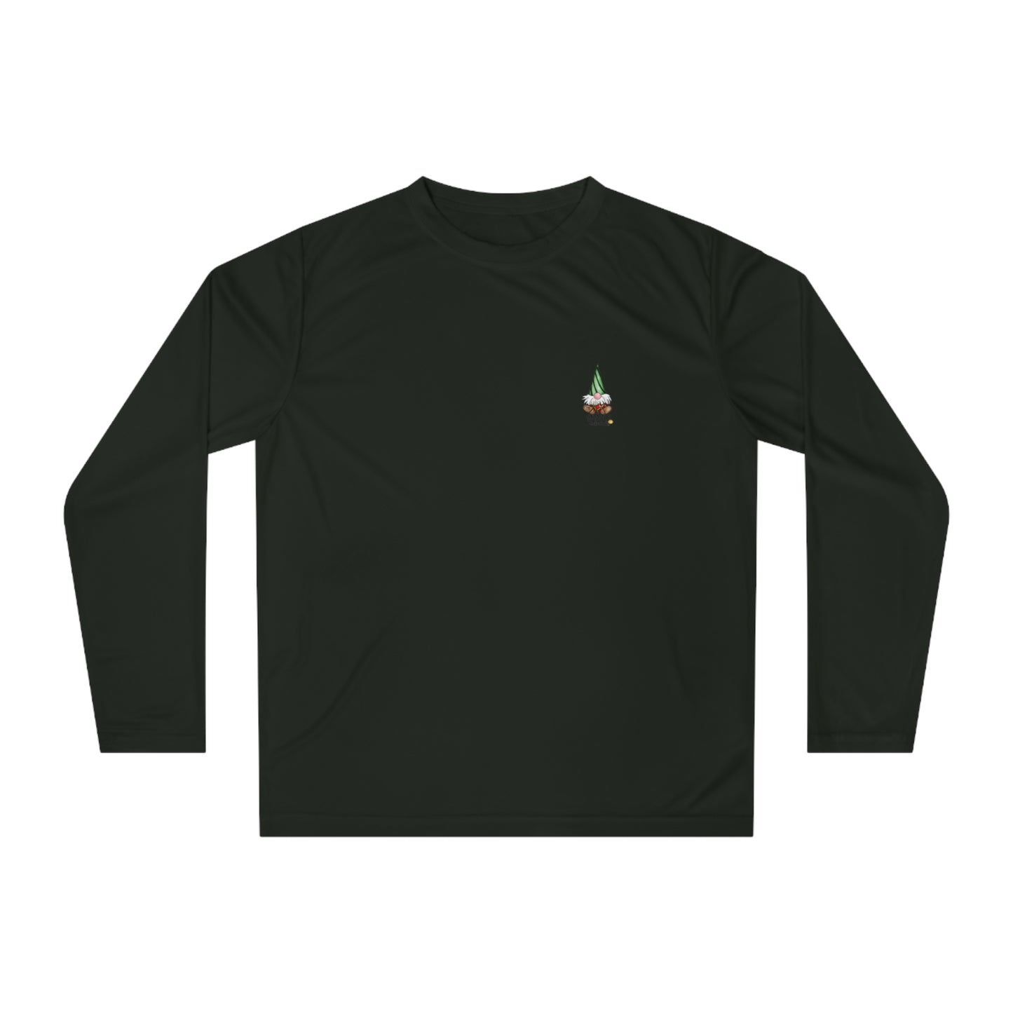(front and back) Gnomie Wishes and Mistletoes Kisses Long Sleeve Shirt by The Giggle Network