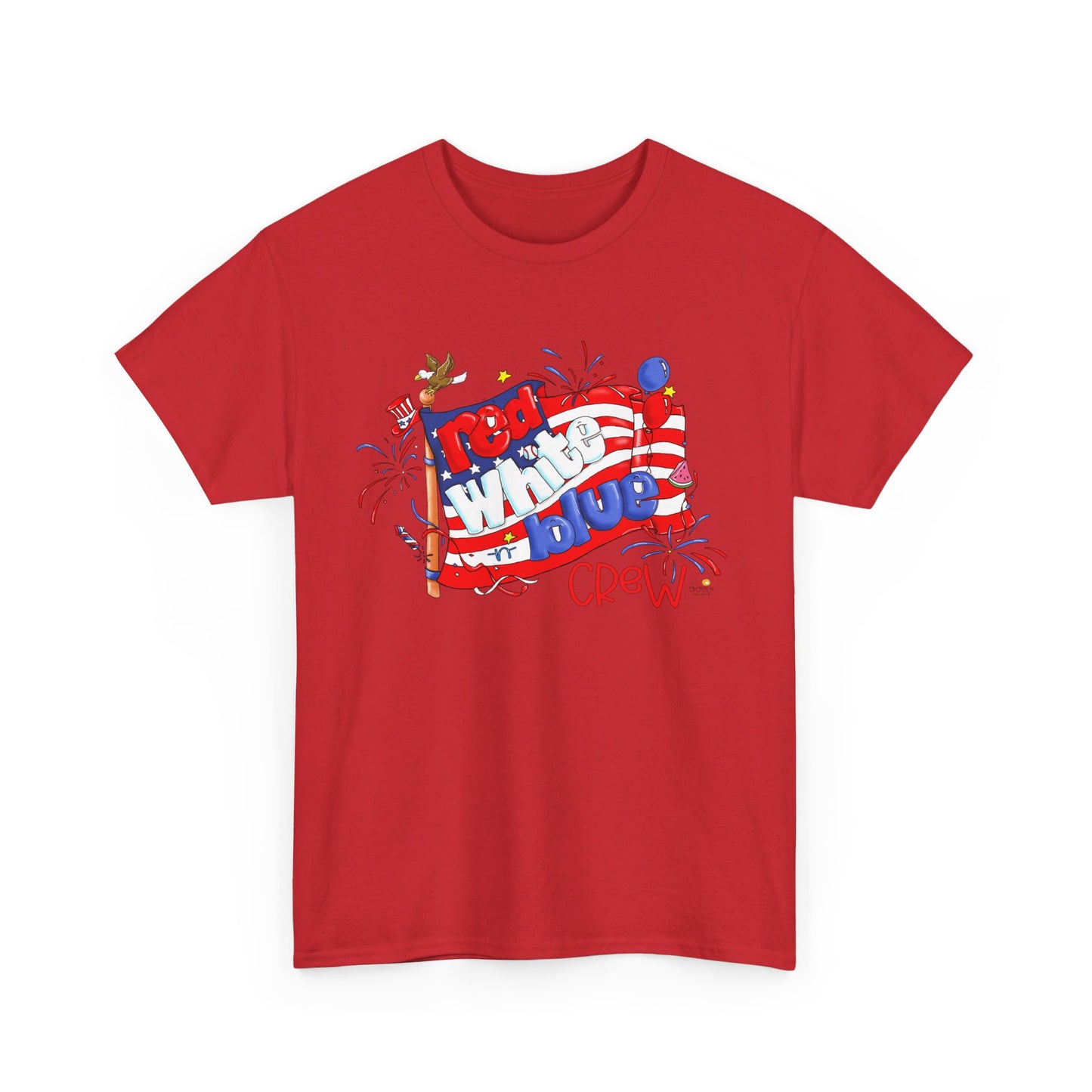 Red White and Blue Crew, July 4 Tshirts, Independence Day Tshirt, by The Giggle Network