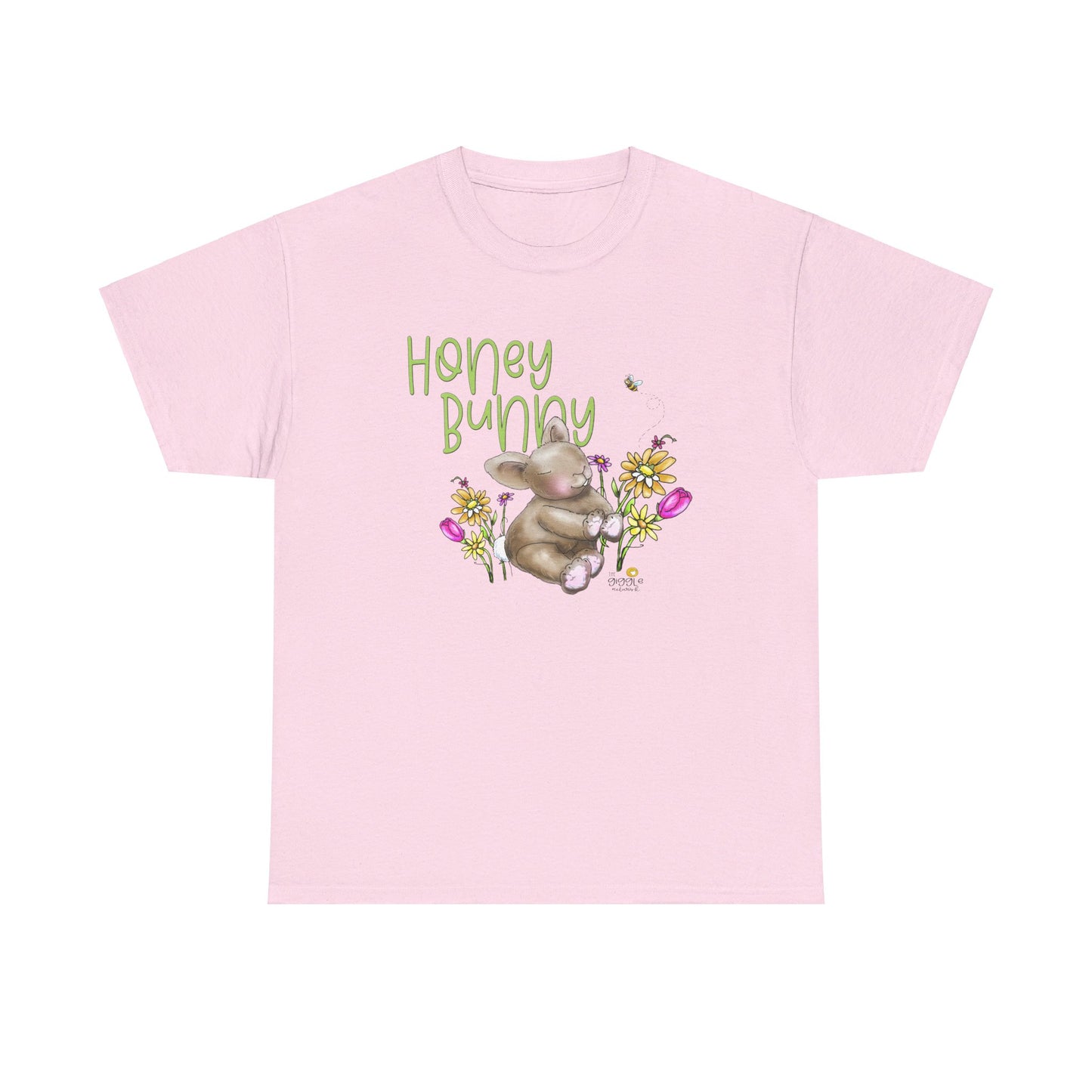 Honey Bunny by The Giggle Network, Spring Tshirt, Bunny shirt, Springtime designs, flowers tshirt by the GIggle Network