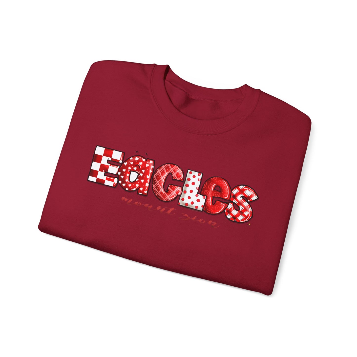 Eagels Multi-print Crewneck Sweatshirt by The Giggle Network
