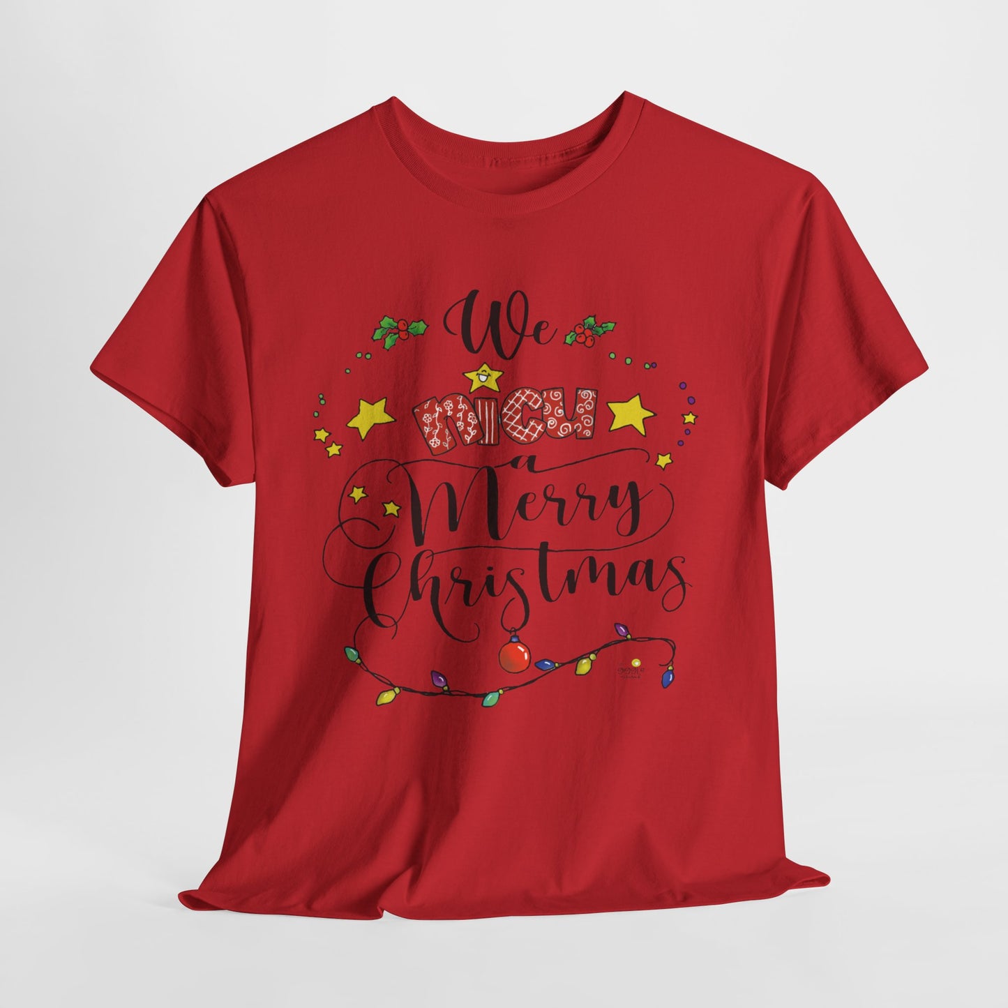 We NICU a Merry Christmas Tshirt by The Giggle Network