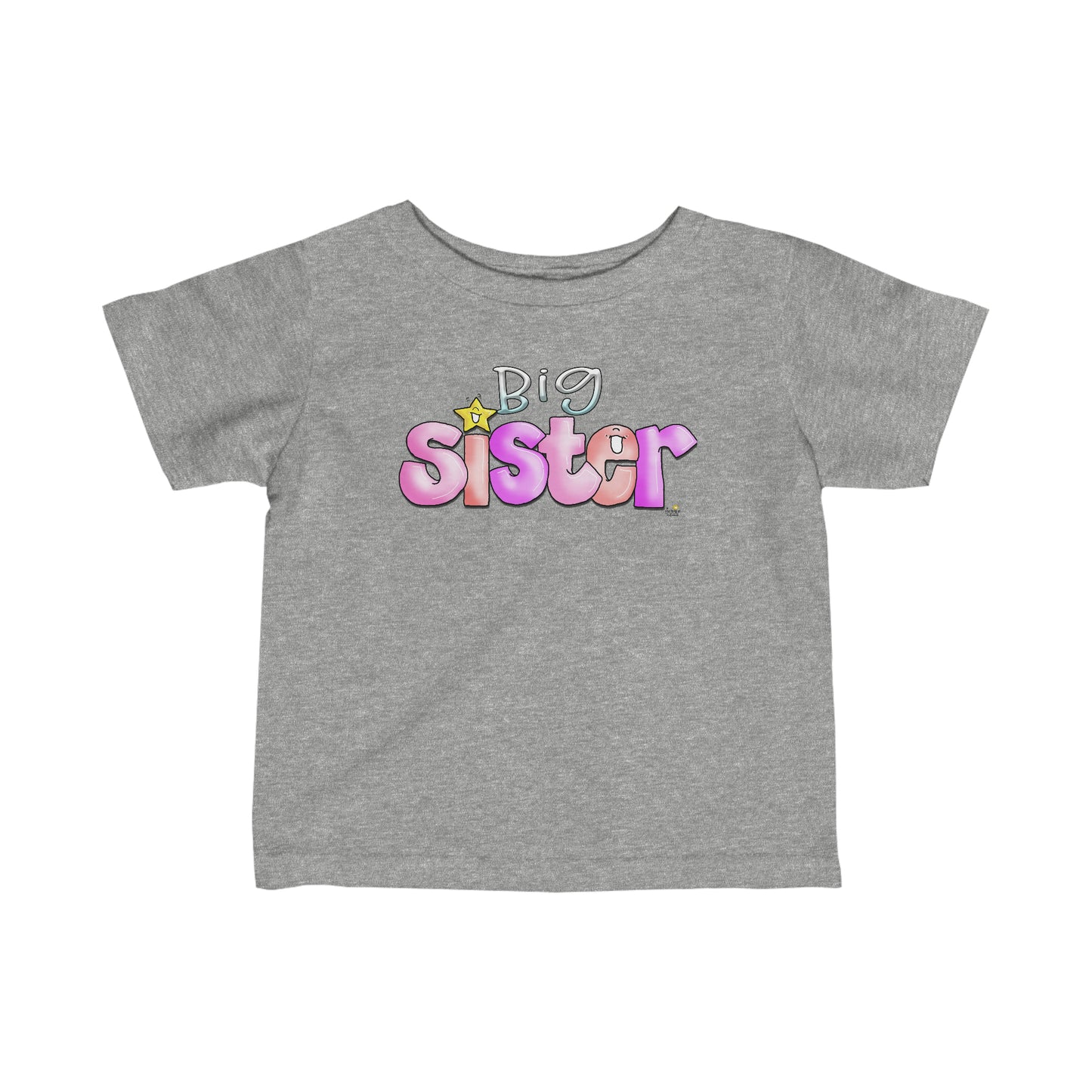 Big Sister tshirt for toddlers ( 6 - 24m) by The Giggle Network, Big Sister t shirt, Big Sister gift, toddler gift, New baby gift