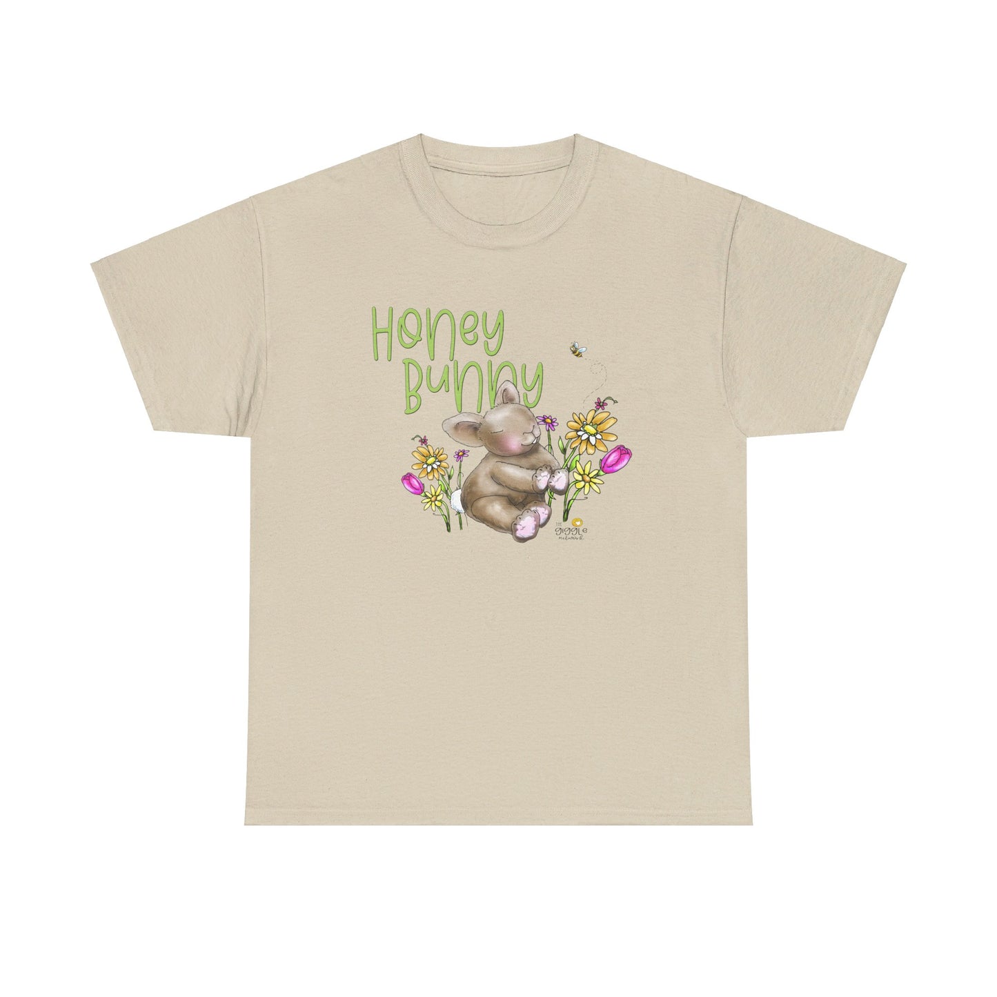 Honey Bunny by The Giggle Network, Spring Tshirt, Bunny shirt, Springtime designs, flowers tshirt by the GIggle Network