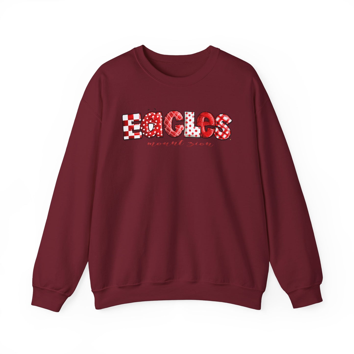 Eagels Multi-print Crewneck Sweatshirt by The Giggle Network