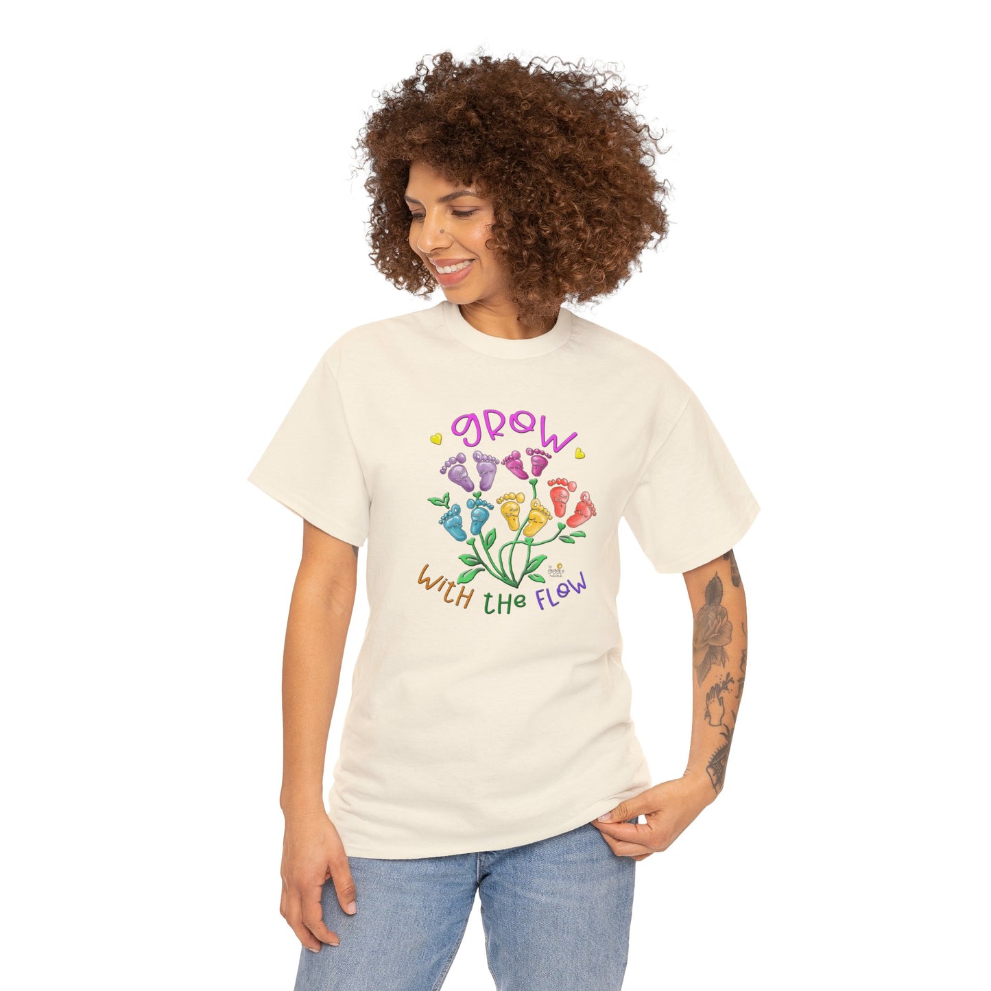 Grow with the Flow by The Giggle Network, Nurse tshirt, Springtime tshirt, T Shirt for spring, Hello SPring Tshirt , Teacher Tshirt