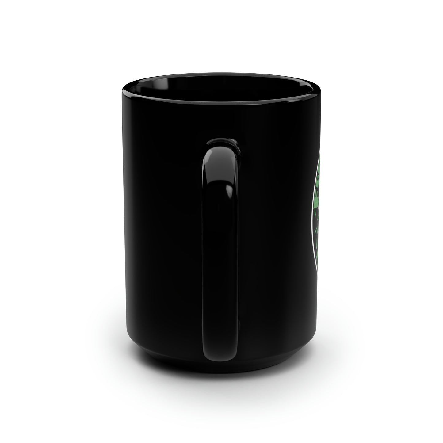 First coffee then Giggles by The Giggle NetworkBlack Mug, 15oz