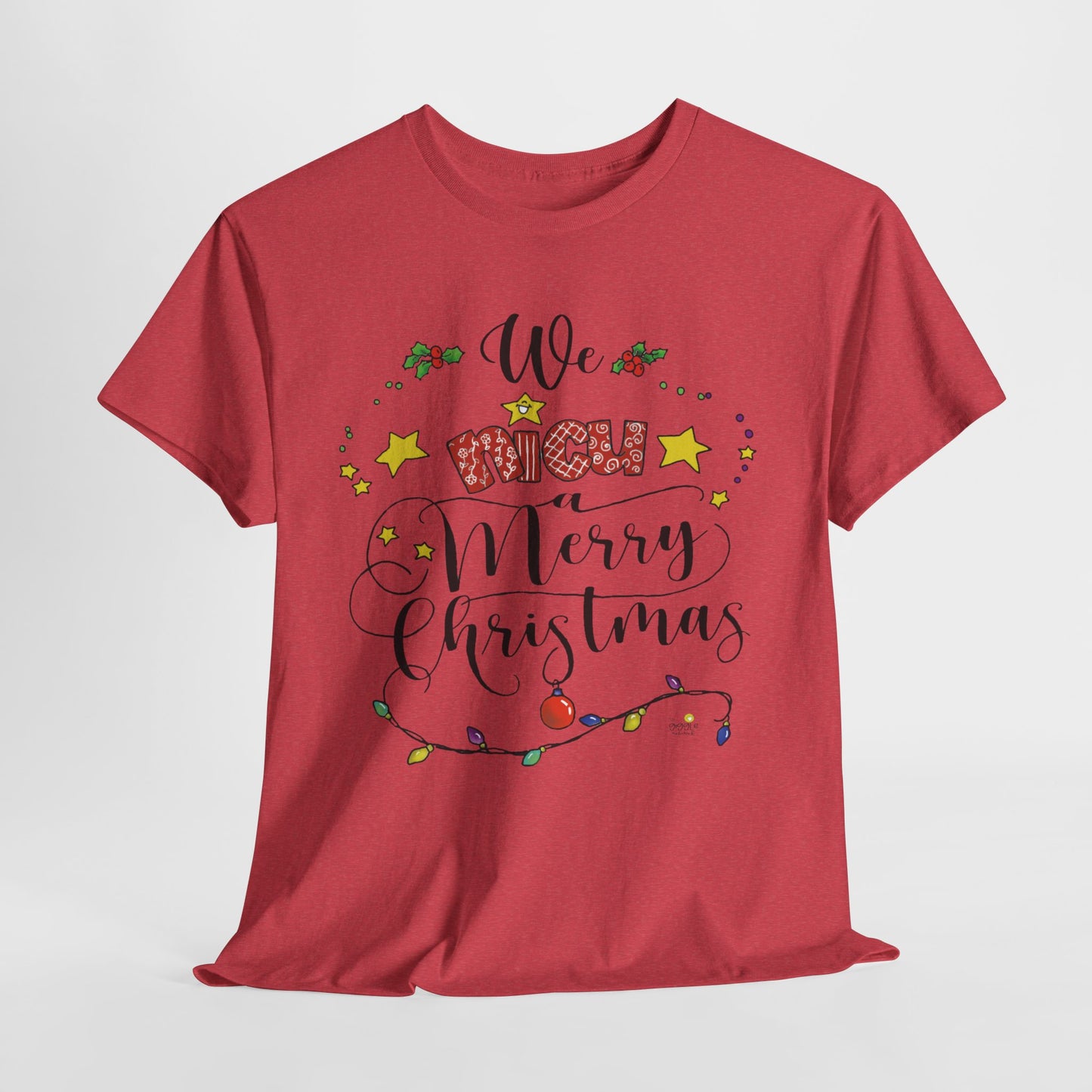 We NICU a Merry Christmas Tshirt by The Giggle Network