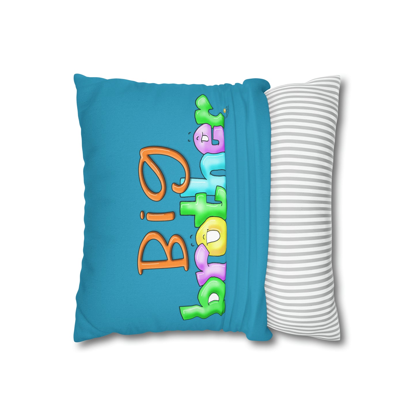 Big Brother Square Pillow Case by The Giggle Network, Pillow Case, Big Brother Git , new baby gift