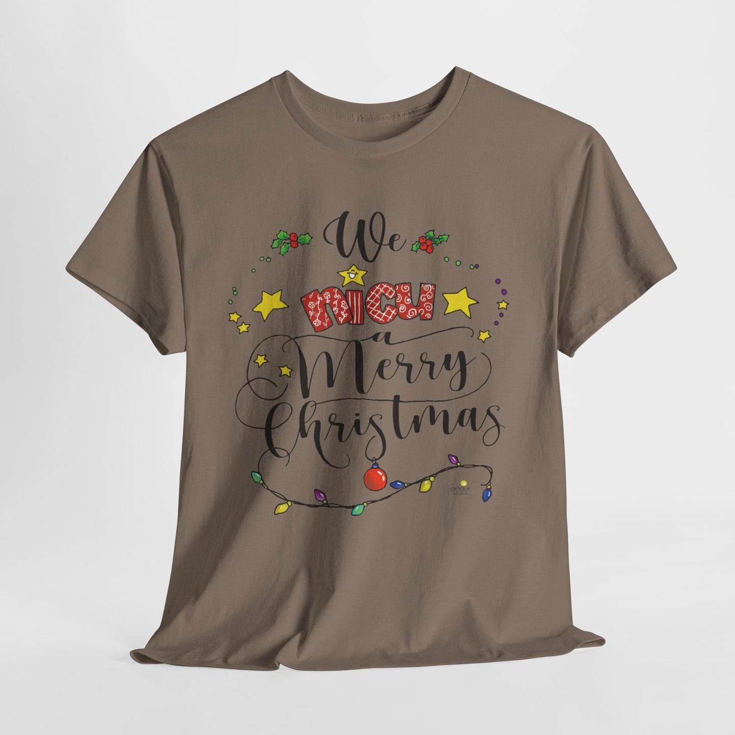 We NICU a Merry Christmas Tshirt by The Giggle Network