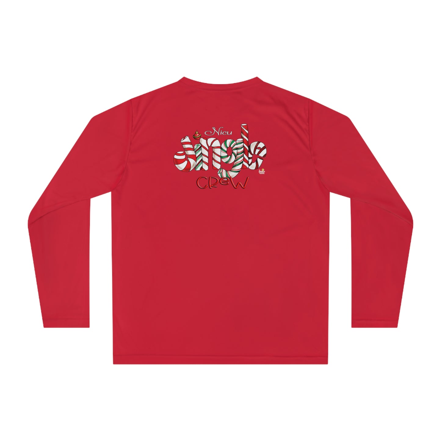 (front and back) NICU JIngle Crew Long Sleeve Shirt by The Giggle Network