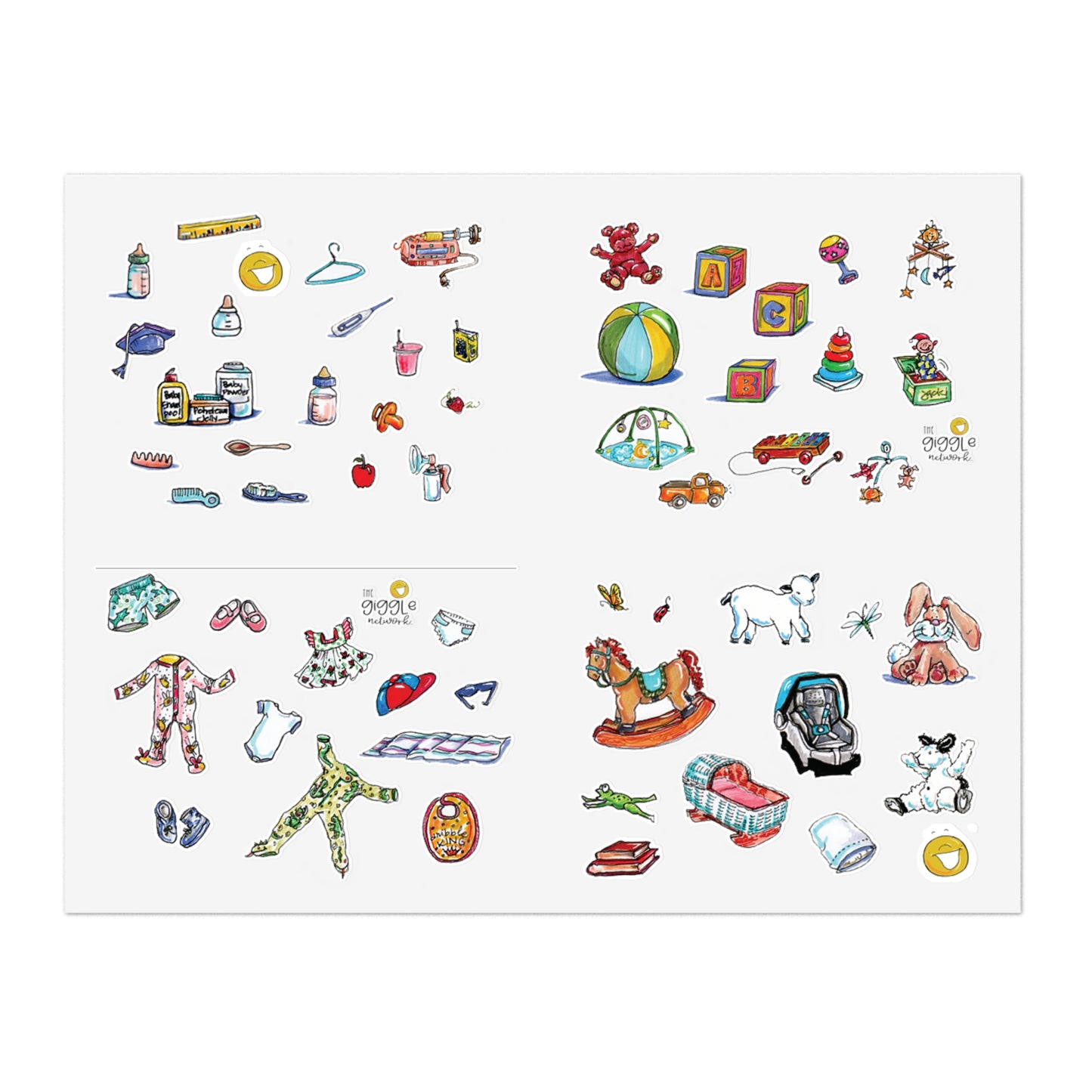 Stickers for Babies and My NICU Story 8.5 x 11 Sticker Sheets by The Giggle Network