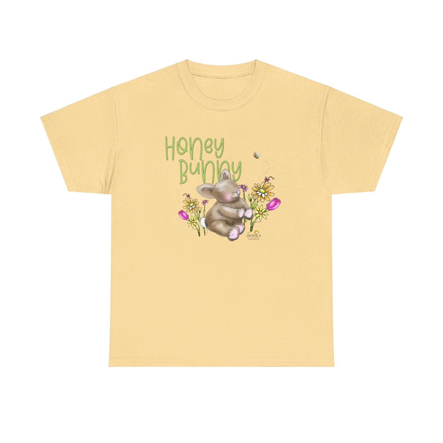 Honey Bunny by The Giggle Network, Spring Tshirt, Bunny shirt, Springtime designs, flowers tshirt by the GIggle Network