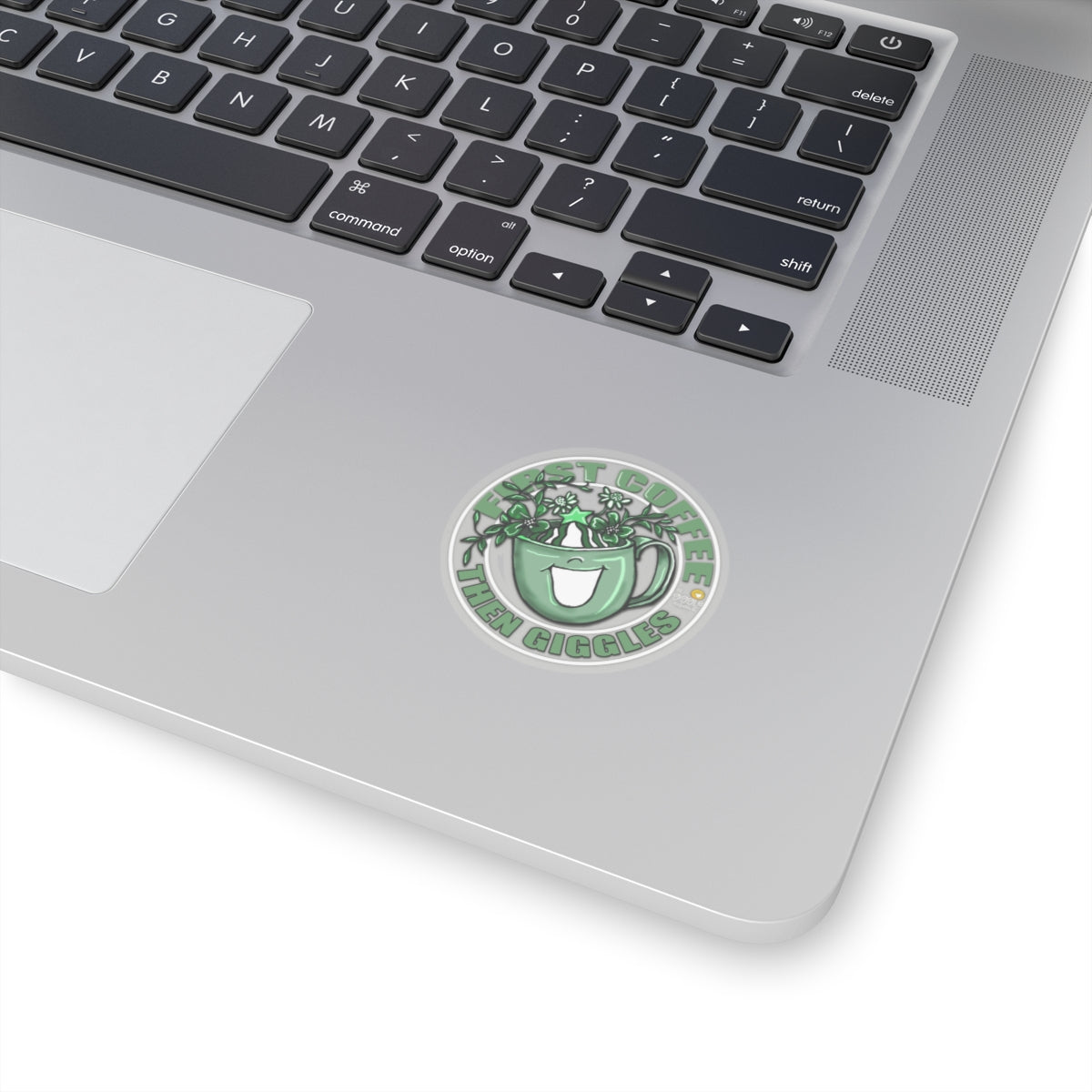 First Coffee Then Giggles Sticker by The Giggle Network (TM)