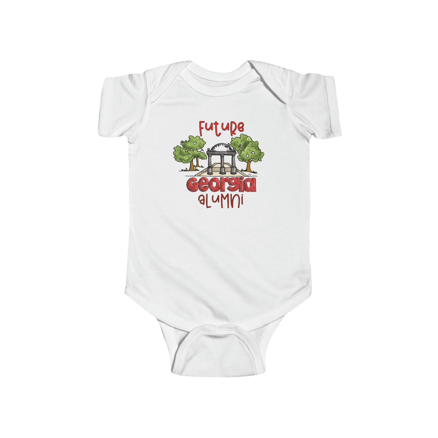 Infant Onesie Future UGA Alumni, university of georgia by the Giggle Network