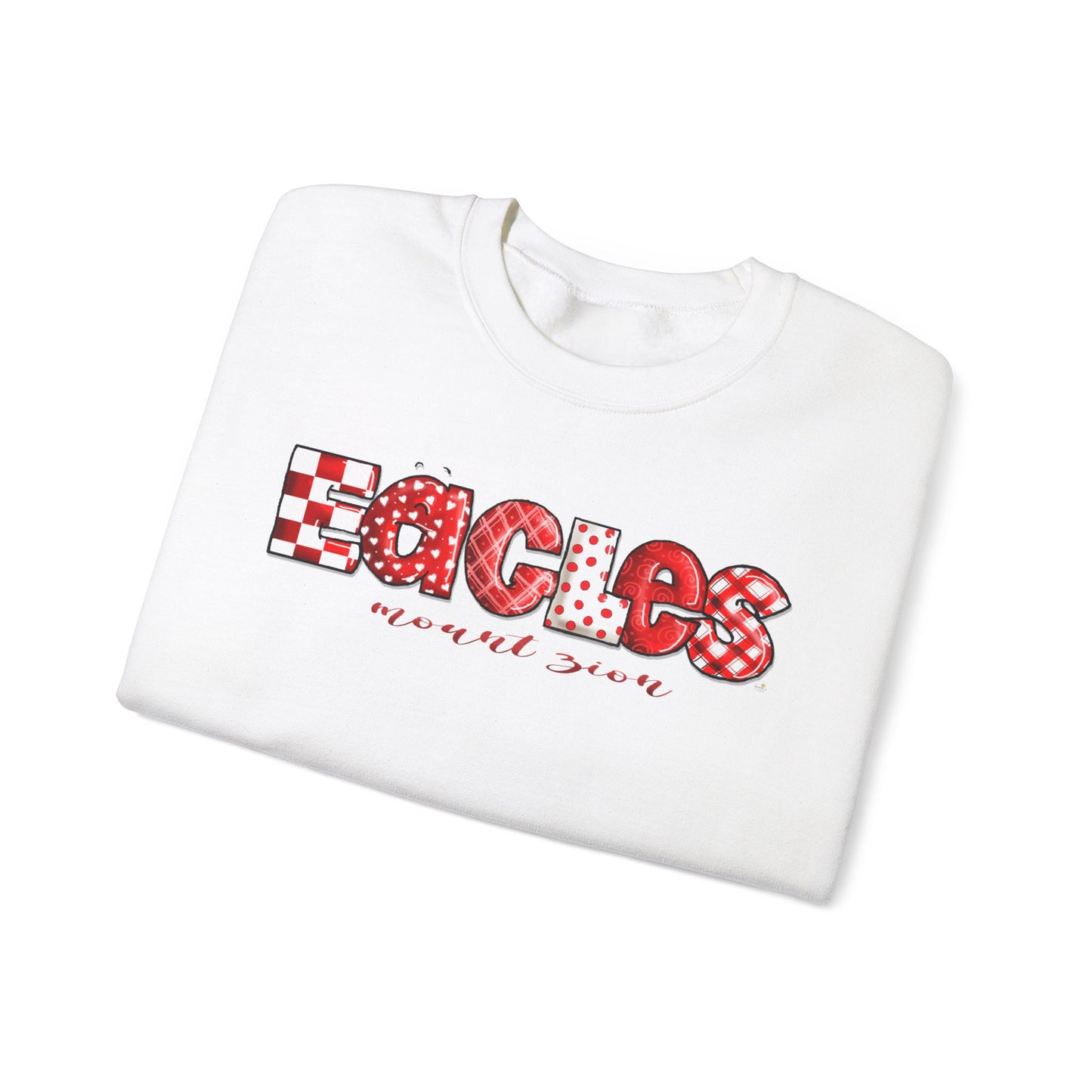 Eagels Multi-print Crewneck Sweatshirt by The Giggle Network