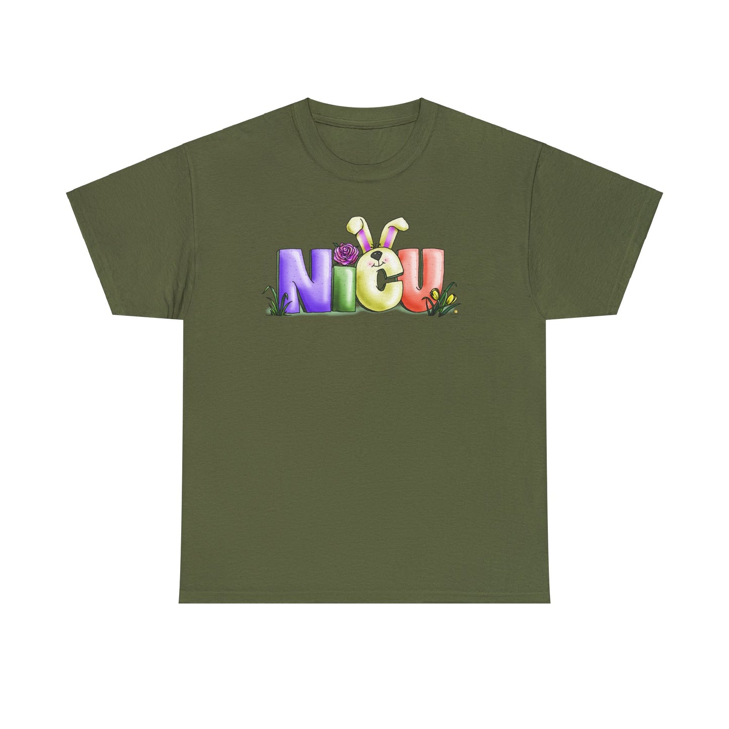 NICU Bunny Ears by The Giggle Network, Nurse tshirt, Springtime tshirt, T Shirt for spring, Hello SPring Tshirt , Teacher Tshirt