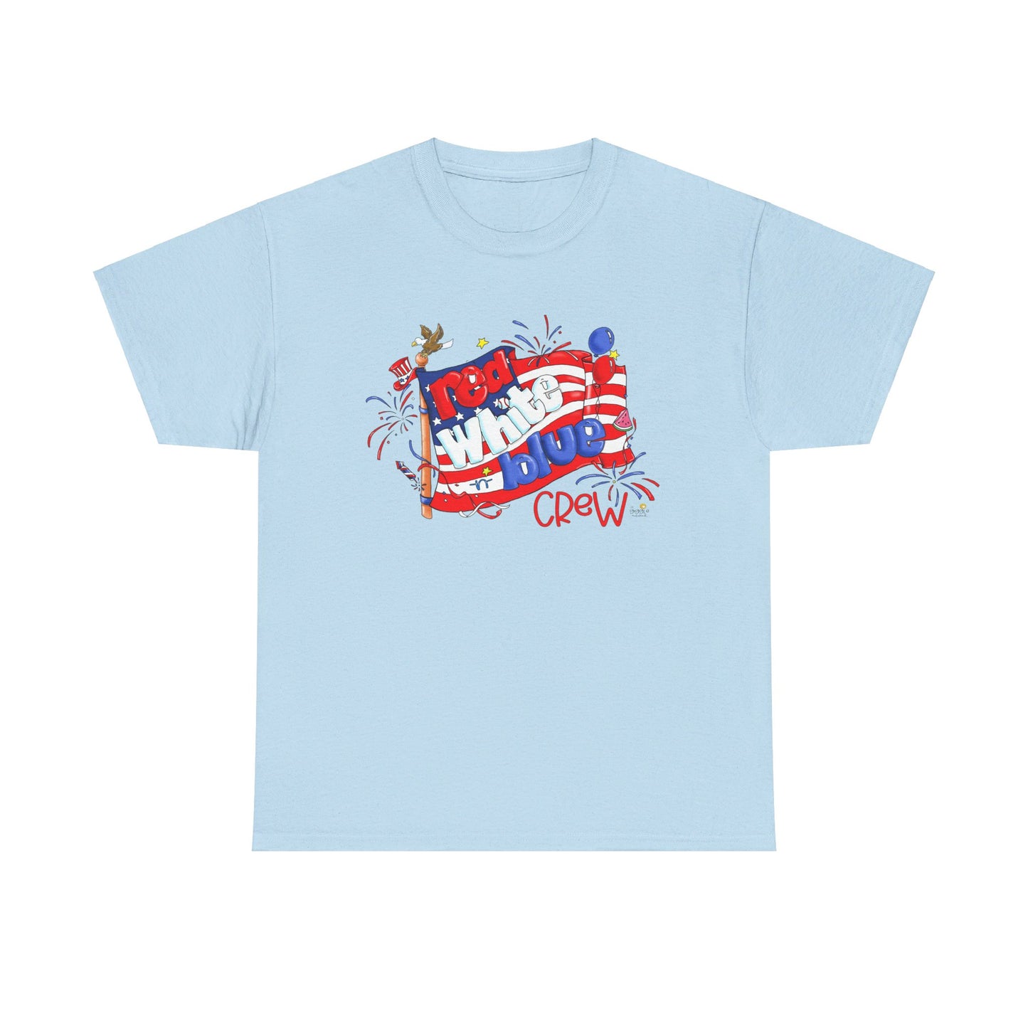 Red White and Blue Crew, July 4 Tshirts, Independence Day Tshirt, by The Giggle Network