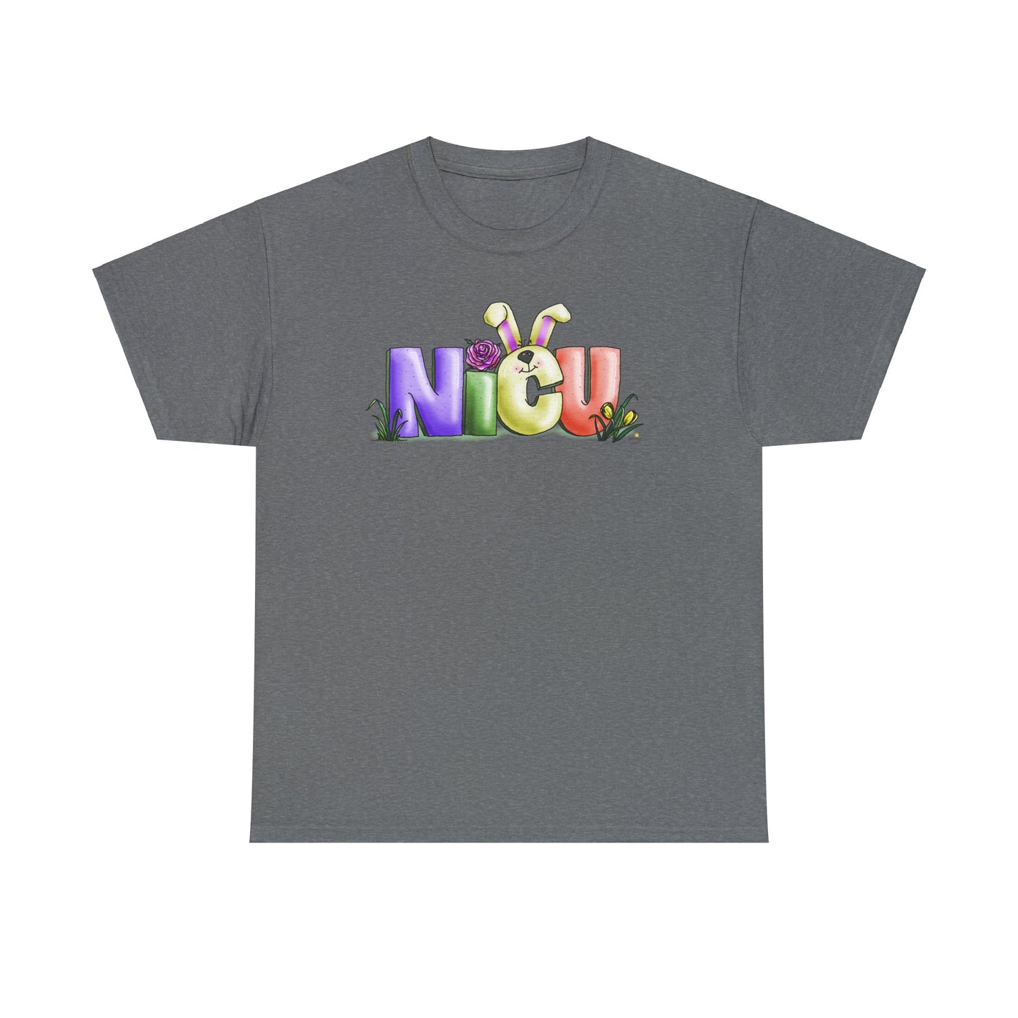 NICU Bunny Ears by The Giggle Network, Nurse tshirt, Springtime tshirt, T Shirt for spring, Hello SPring Tshirt , Teacher Tshirt