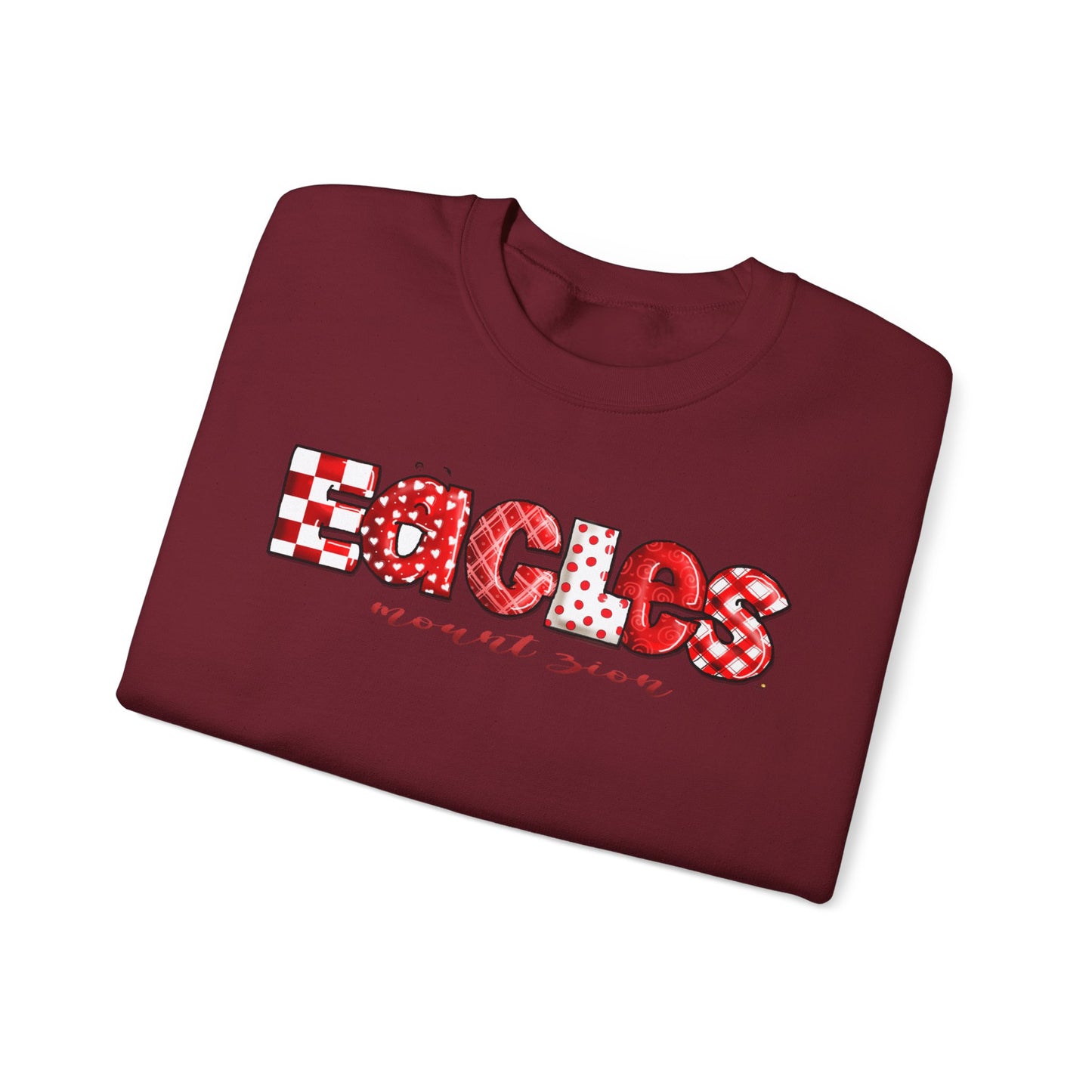 Eagels Multi-print Crewneck Sweatshirt by The Giggle Network