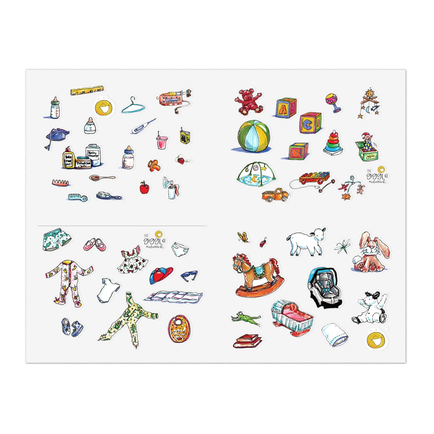 Stickers for Babies and My NICU Story 8.5 x 11 Sticker Sheets by The Giggle Network