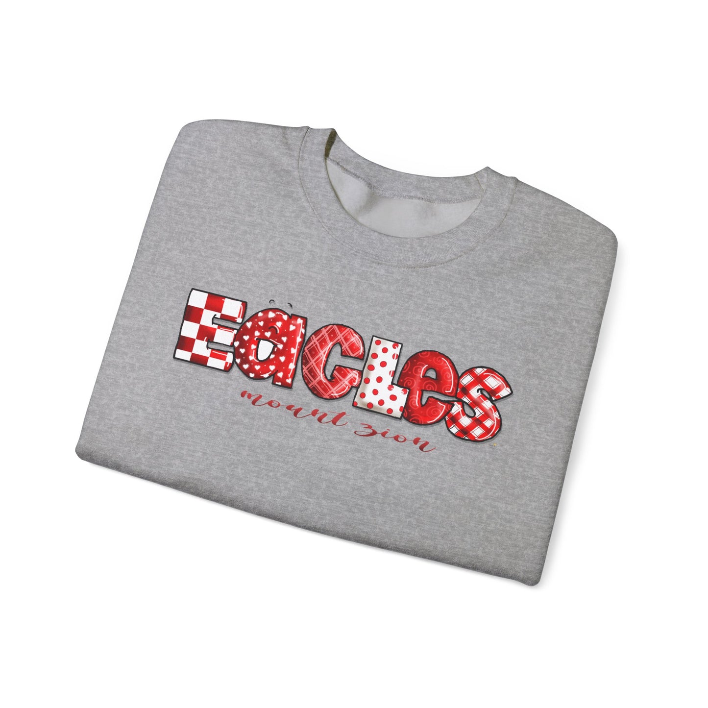 Eagels Multi-print Crewneck Sweatshirt by The Giggle Network
