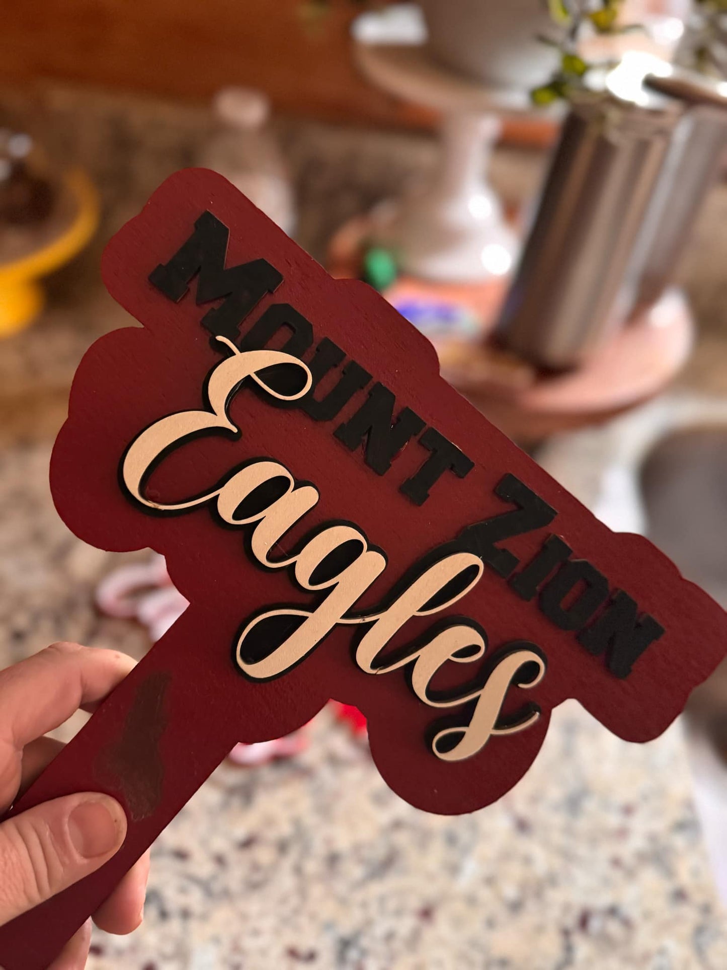 Wooden Team Spirit Manual Fan
