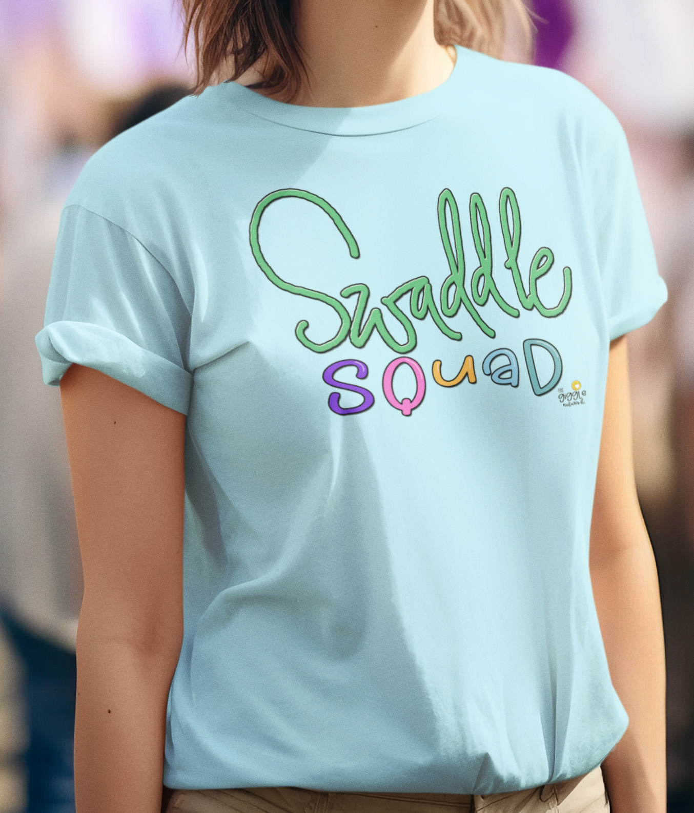 Swaddle Squad by The Giggle Network, Nurse tshirt, Springtime tshirt, T Shirt for spring, Hello SPring Tshirt