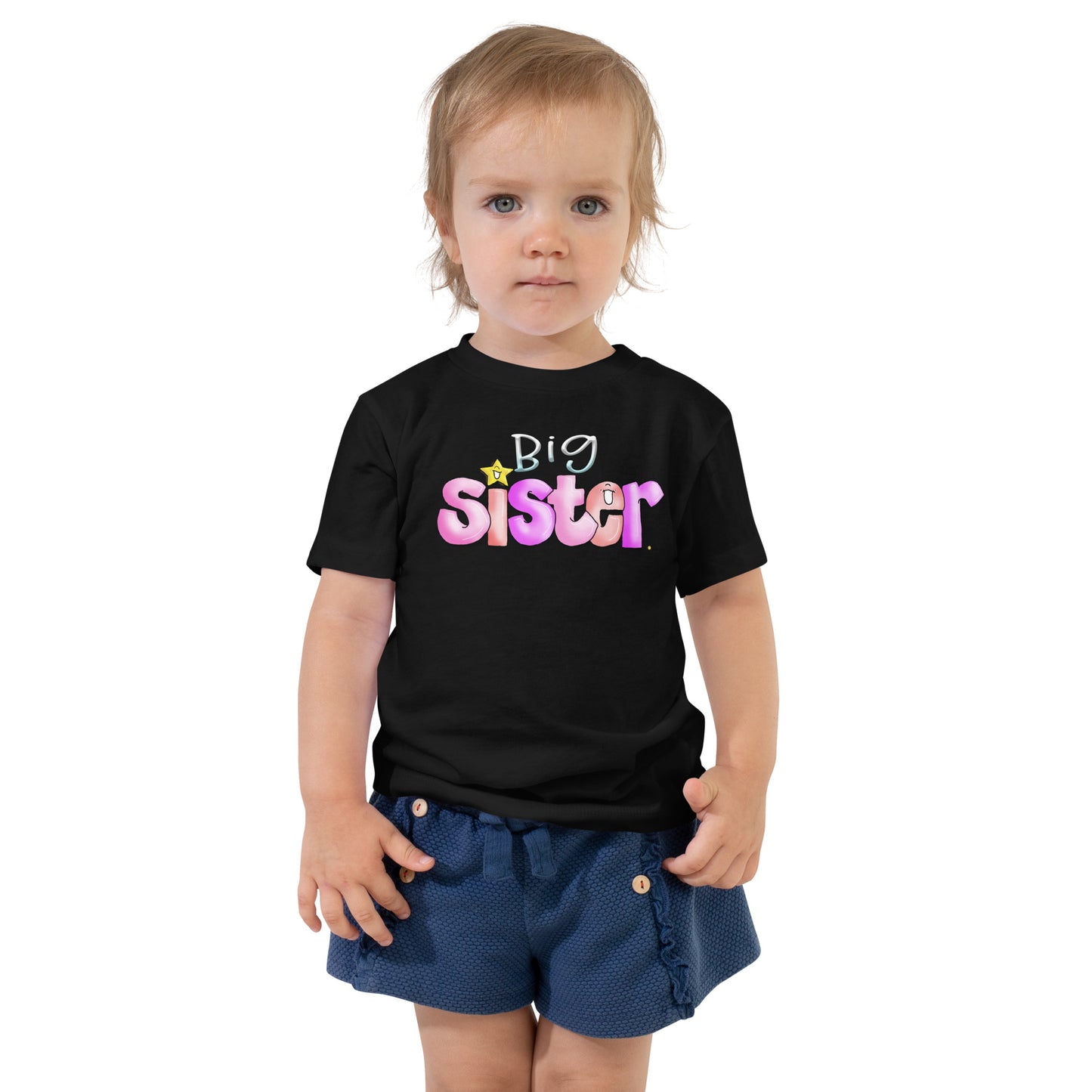 Big Sister Tshirt, Big Sister Gift, New baby Gift, Little Girl, Pink shirt for New sisters