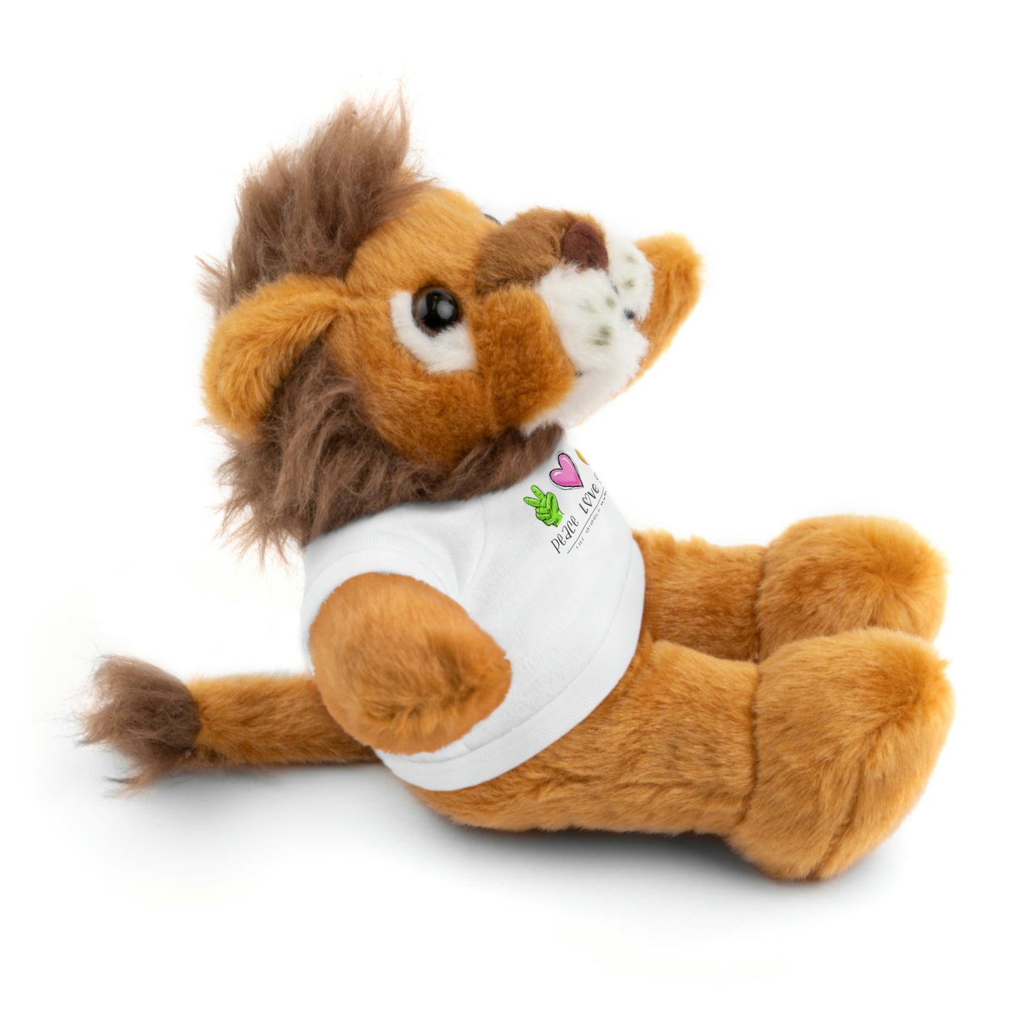 Stuffed Bear, Bunny, or Tiger with Peace, Love, Giggles by The Giggle Network (TM)