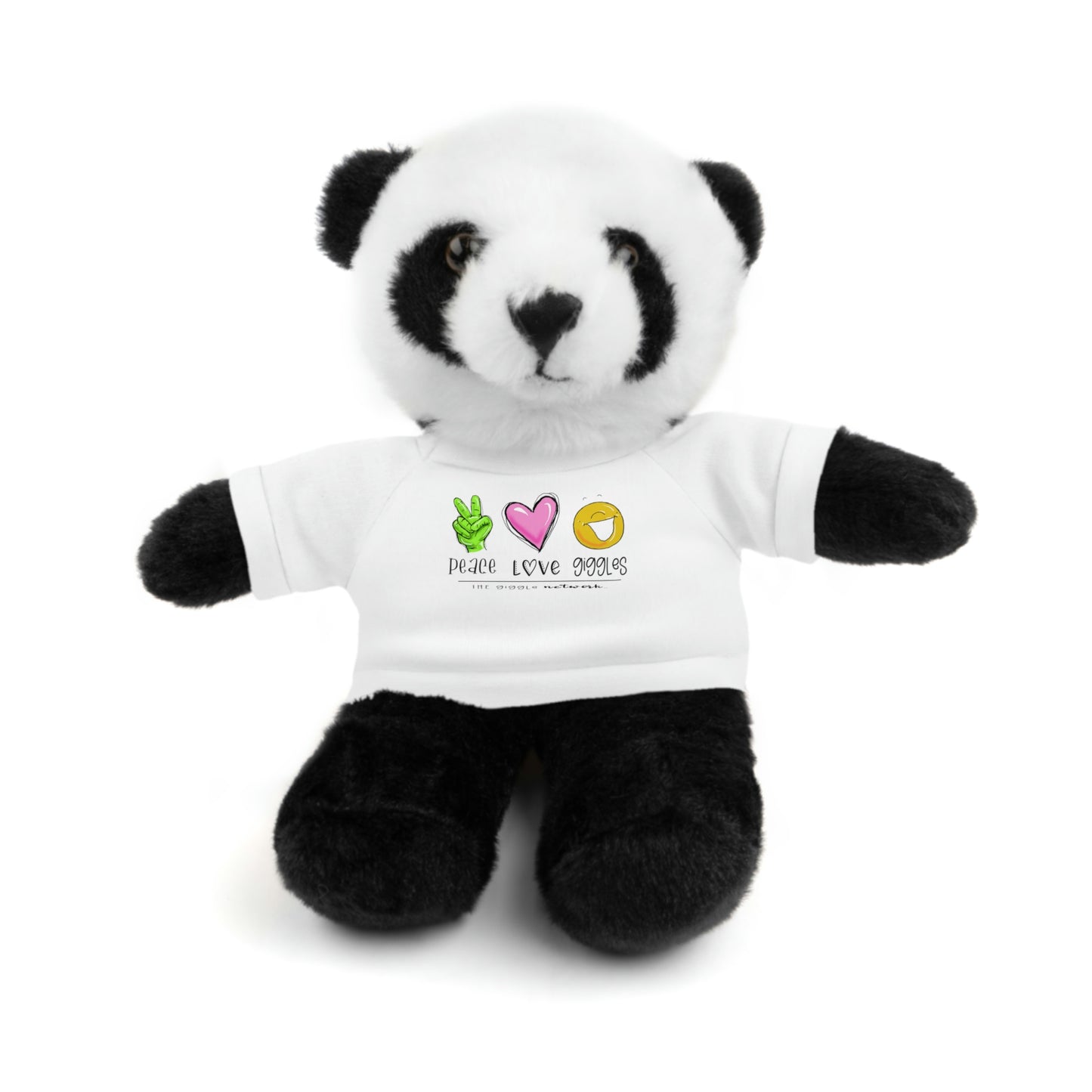 Stuffed Bear, Bunny, or Tiger with Peace, Love, Giggles by The Giggle Network (TM)