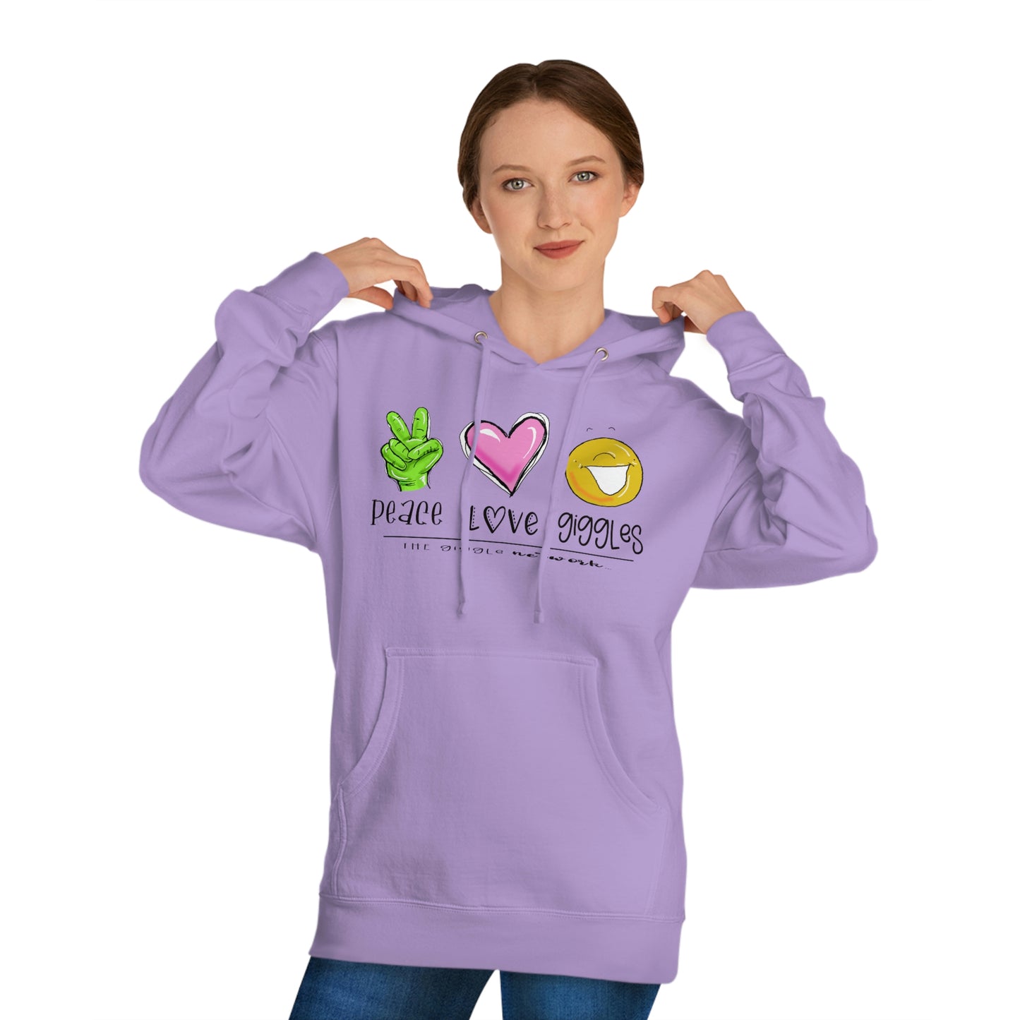 Peace Love Giggles Sweat by The Giggle Network