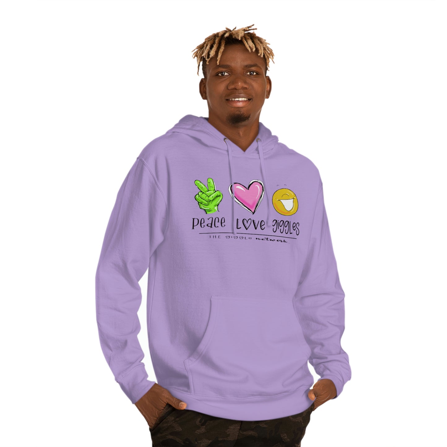 Peace Love Giggles Sweat by The Giggle Network