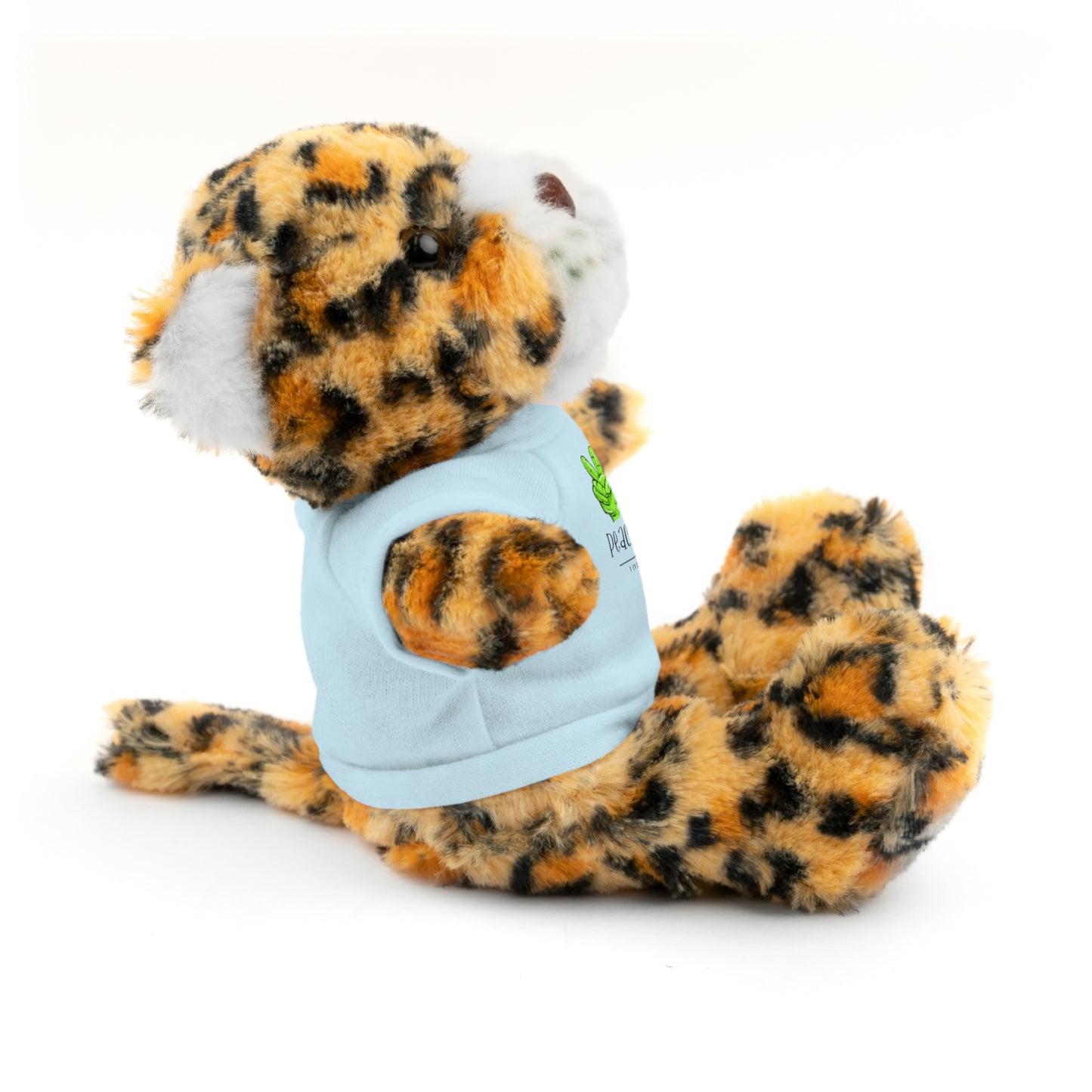 Stuffed Bear, Bunny, or Tiger with Peace, Love, Giggles by The Giggle Network (TM)