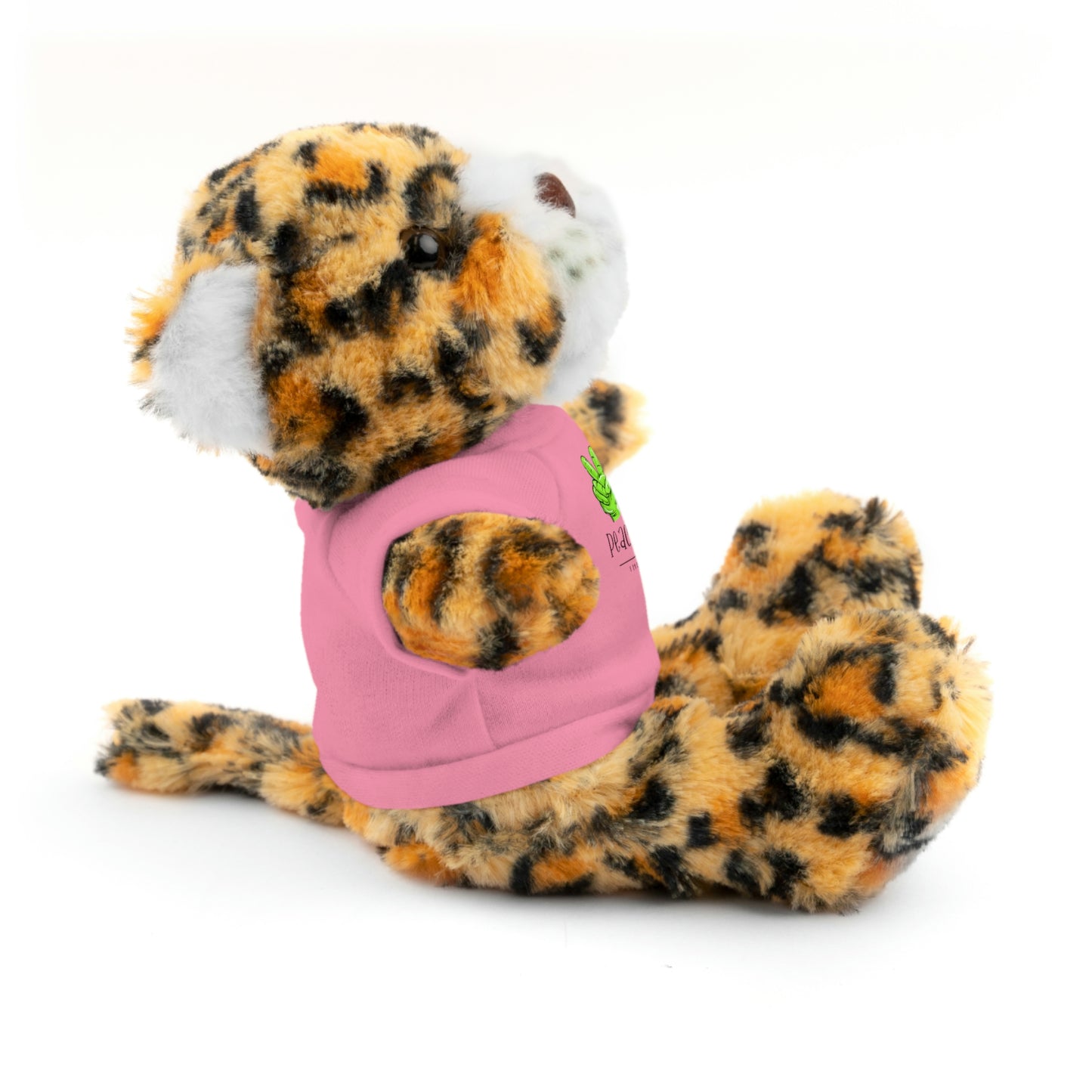 Stuffed Bear, Bunny, or Tiger with Peace, Love, Giggles by The Giggle Network (TM)