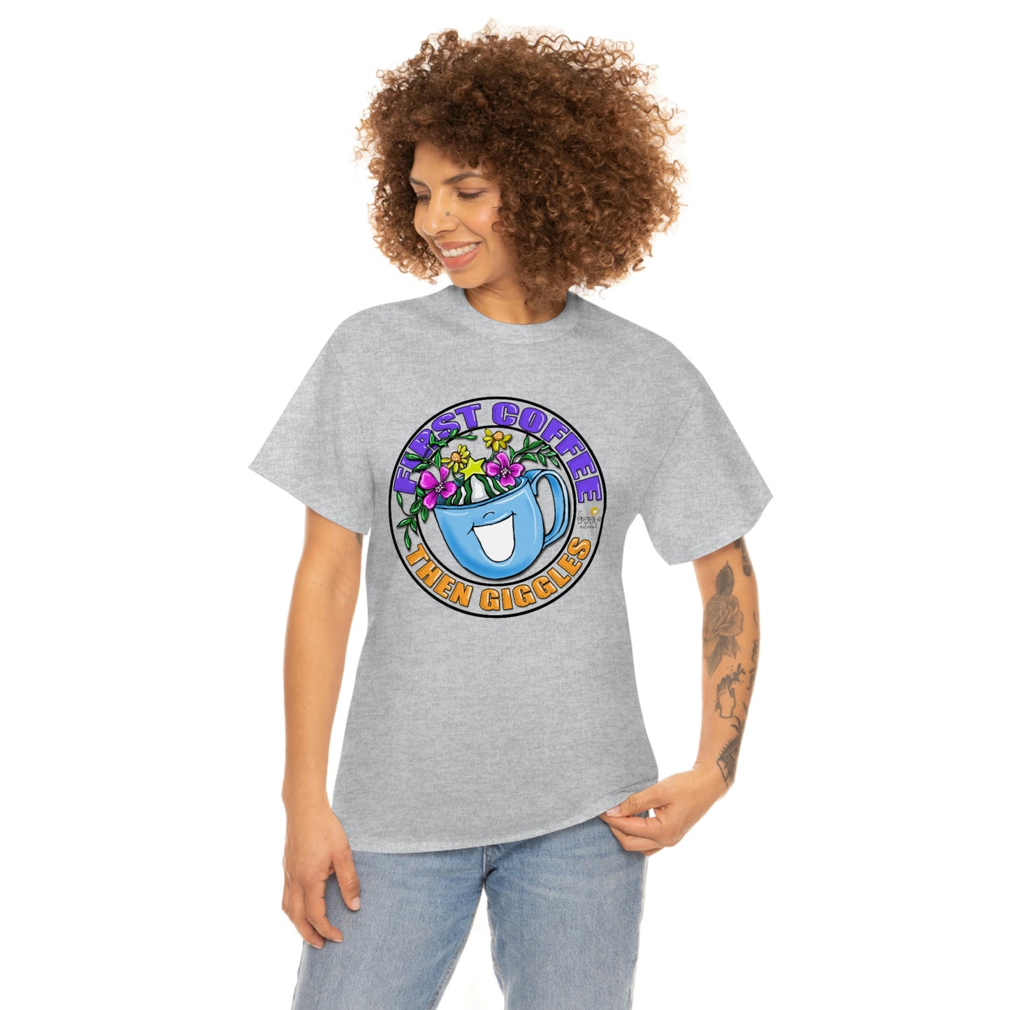 FIrst Coffee Then Giggles (FULL COLOR) by The Giggle Network (TM) created and Illustrated by Laurie Repetto