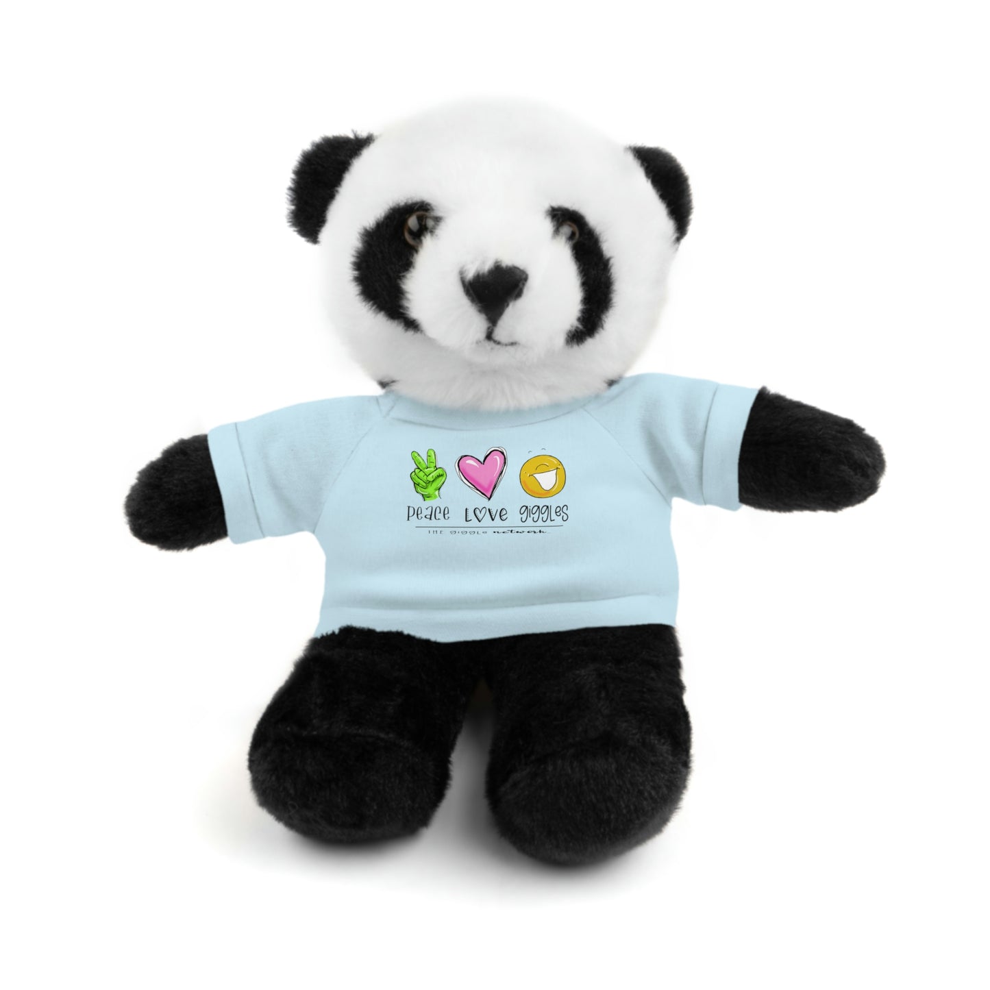 Stuffed Bear, Bunny, or Tiger with Peace, Love, Giggles by The Giggle Network (TM)