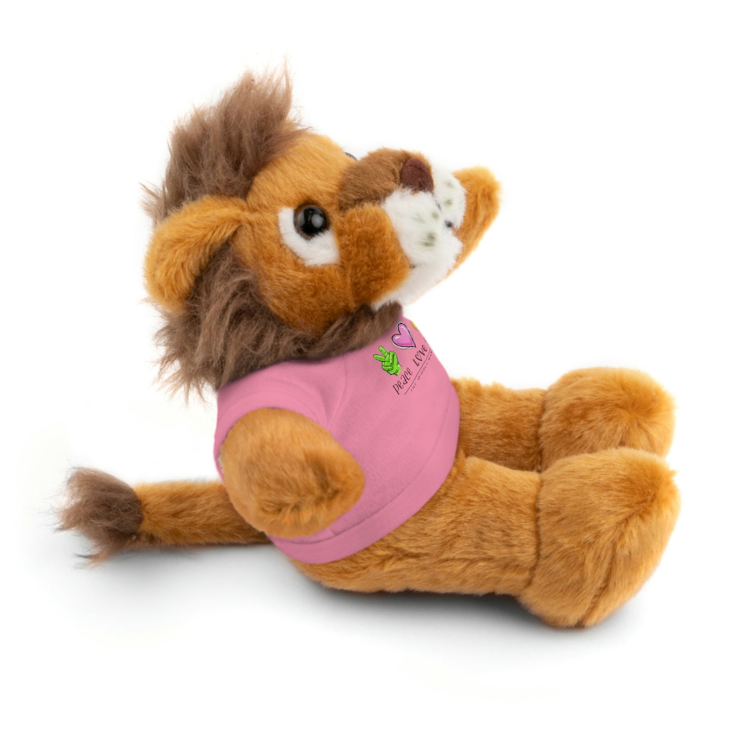 Stuffed Bear, Bunny, or Tiger with Peace, Love, Giggles by The Giggle Network (TM)