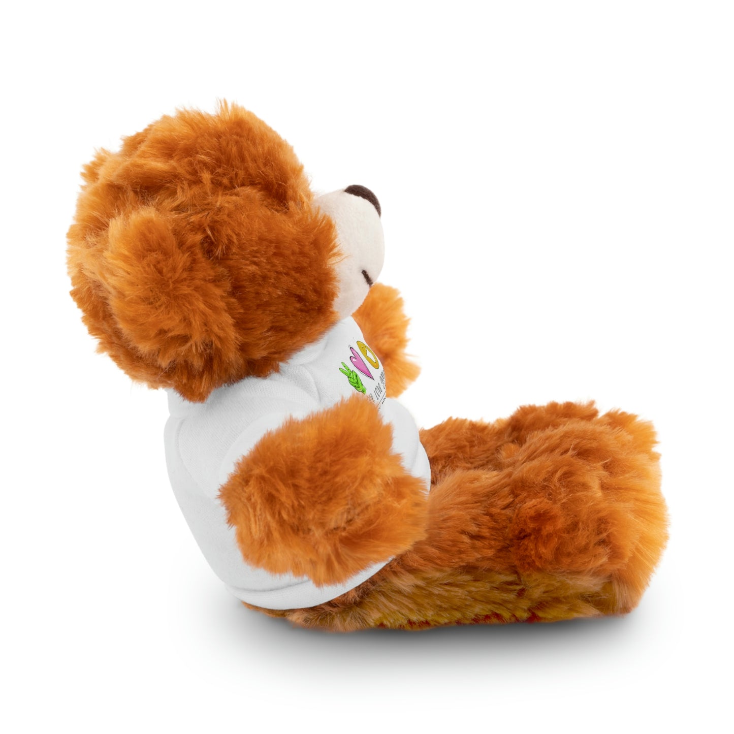 Stuffed Bear, Bunny, or Tiger with Peace, Love, Giggles by The Giggle Network (TM)
