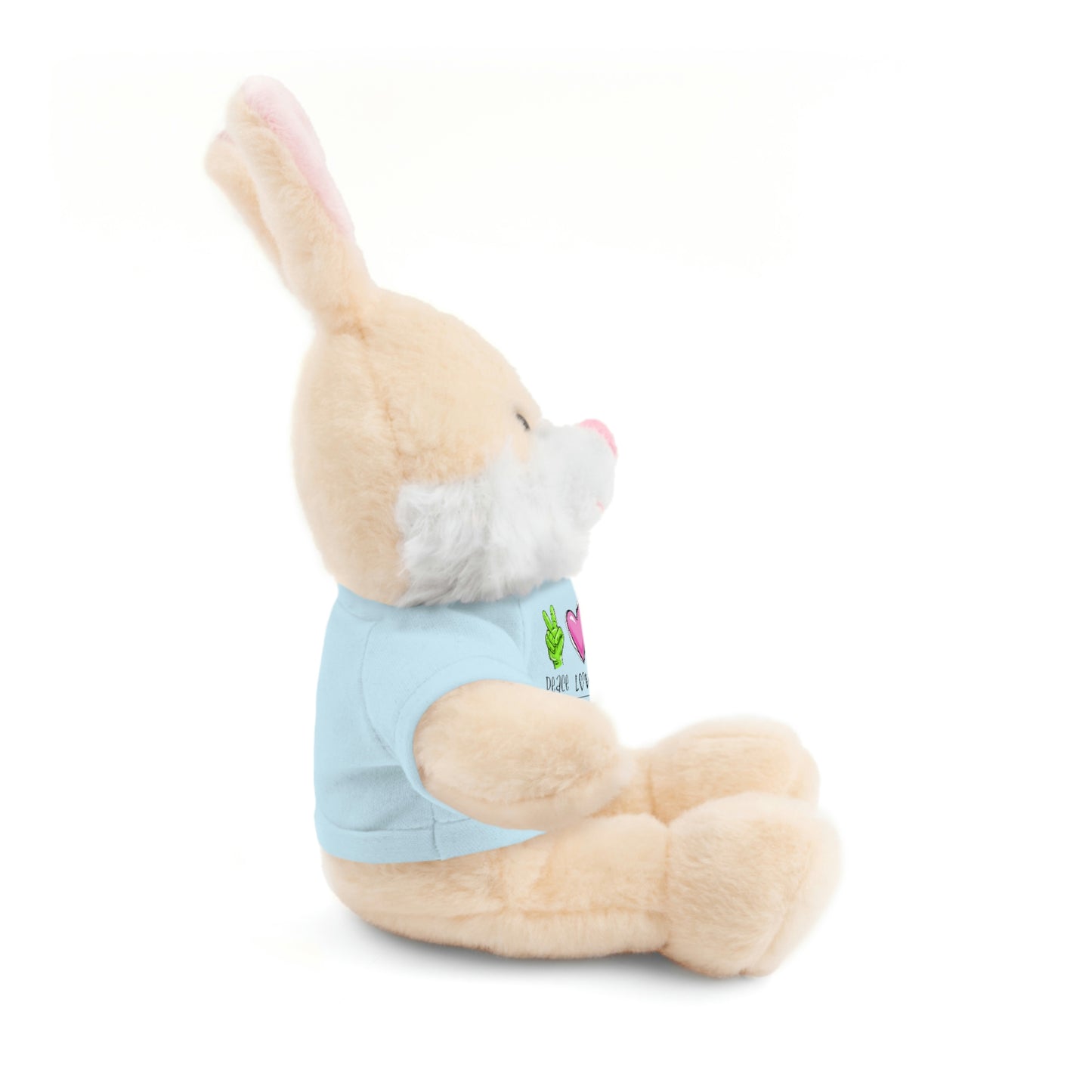 Stuffed Bear, Bunny, or Tiger with Peace, Love, Giggles by The Giggle Network (TM)
